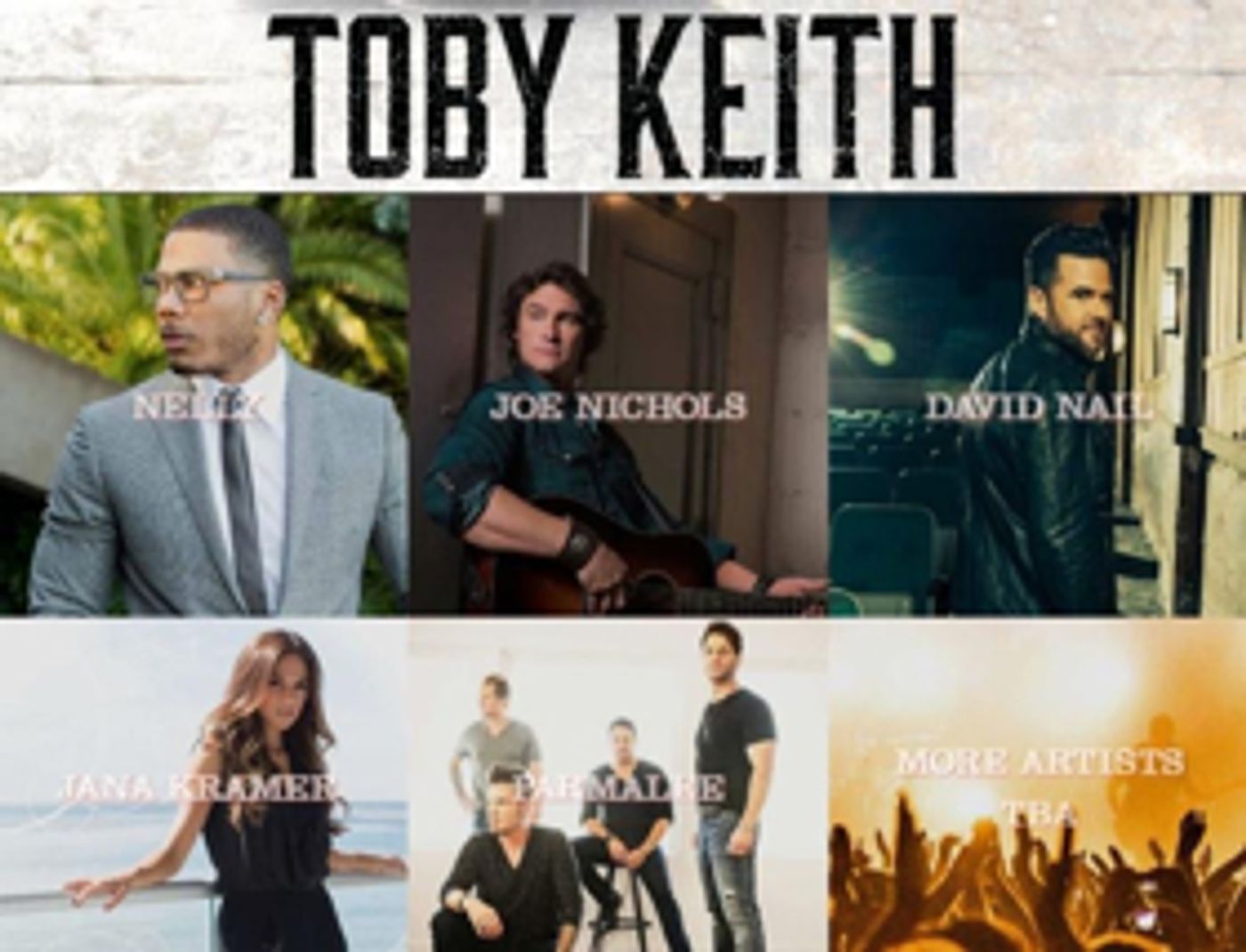 The First Annual TAILGATE FEST Will Feature Toby Keith, Nelly, Joe Nichols, & More this September  Image