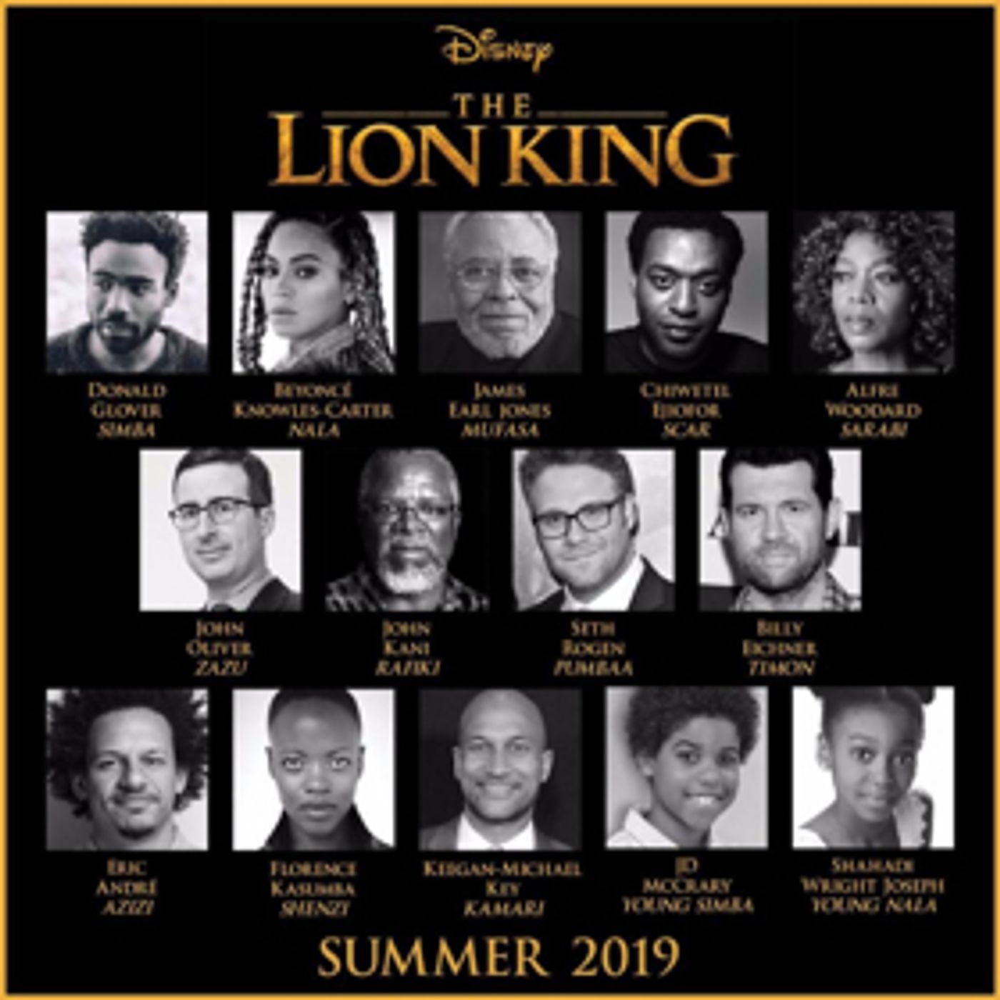 Beyonce and More Additional Casting Revealed in New Preview Poster for THE LION KING  Image