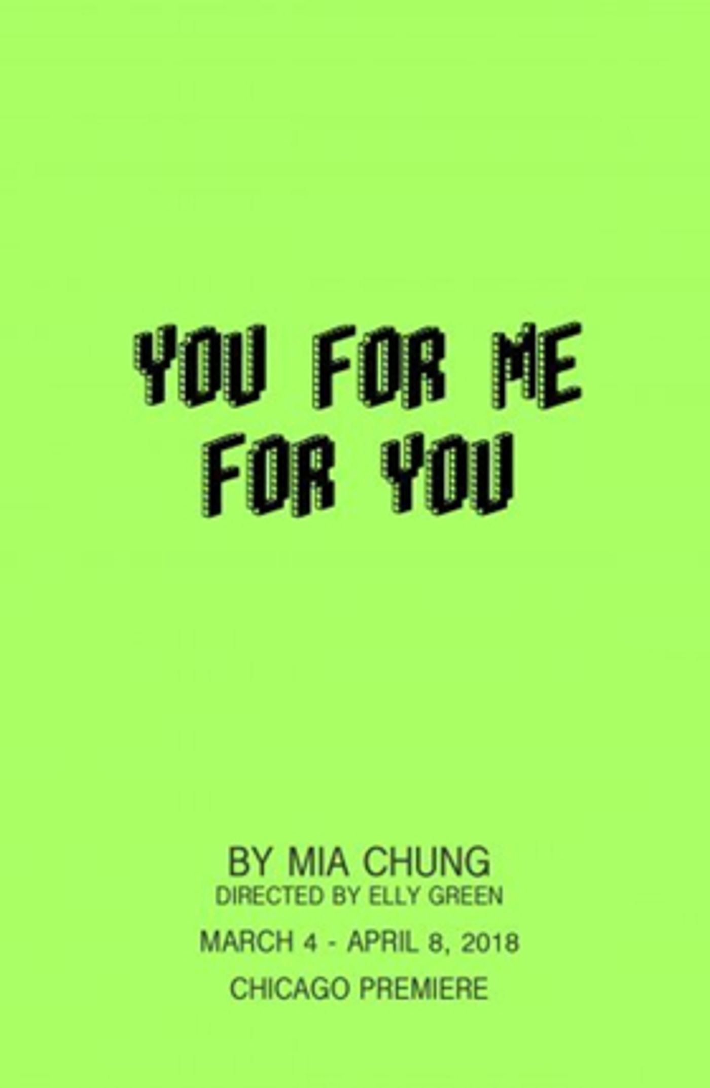 Sideshow Theatre Co to Host Chicago Premiere of YOU FOR ME FOR YOU Sideshow Theatre Co to Host Chicago Premiere of YOU FOR ME FOR YOU Image