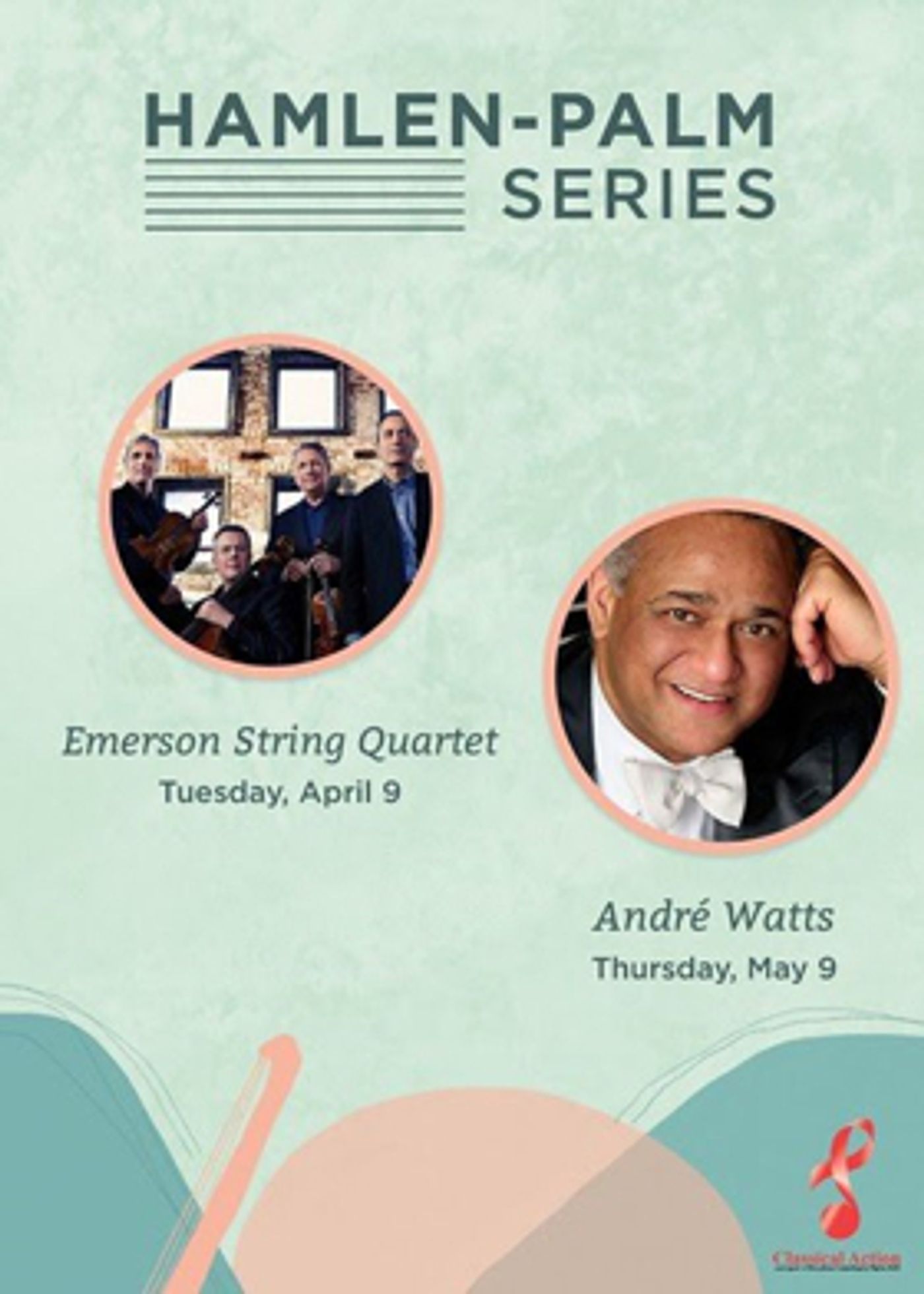 Tickets Now on Sale for Emerson String Quartet and André Watts Tickets Now on Sale for Emerson String Quartet and André Watts Image