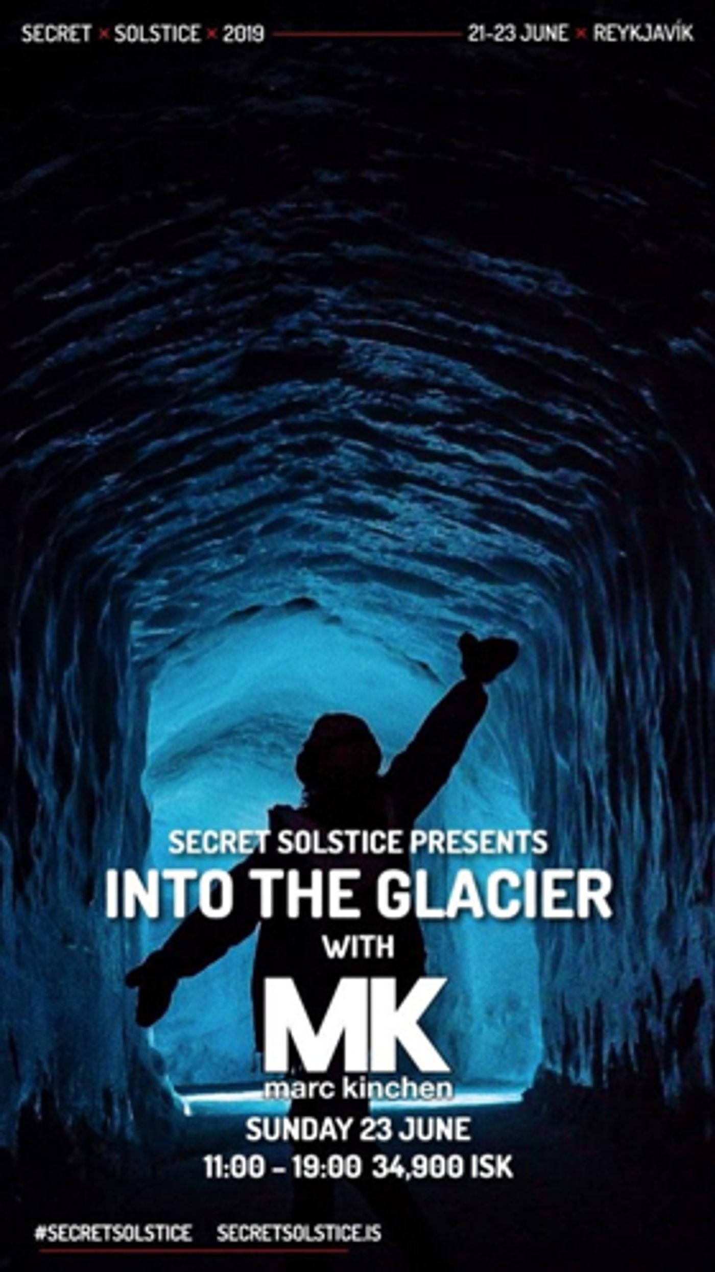 The World's Only Party Inside a Glacier with Martin Garrix & Marc Kinchen (MK) at Iceland's Secret Solstice 2019 Image