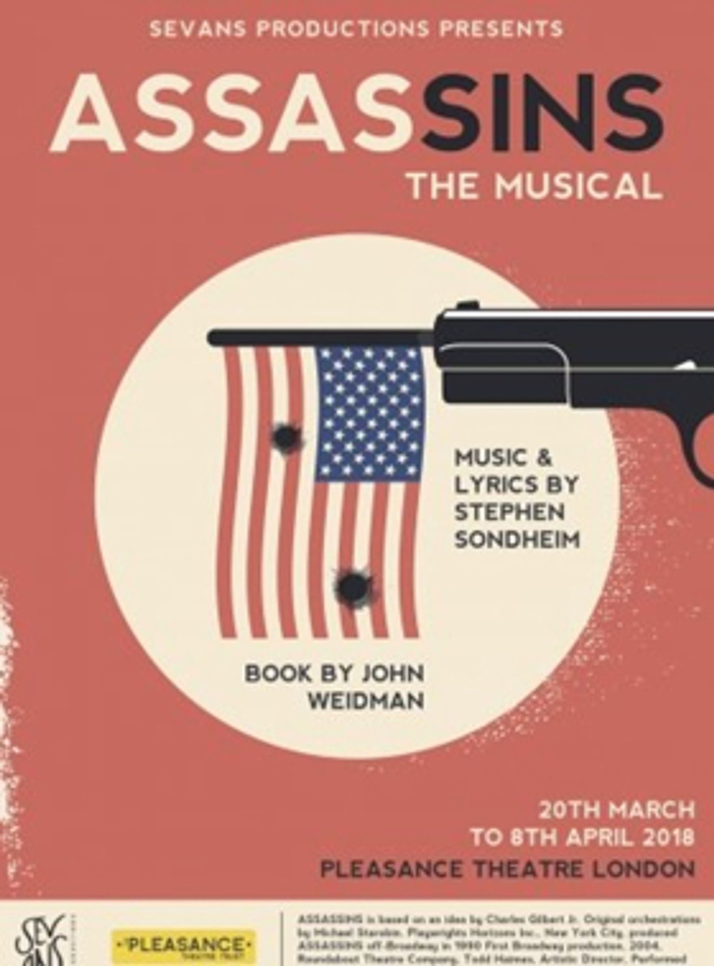 Sondheim's ASSASSINS Will Be Revived at Islington's Pleasance Theatre  Image