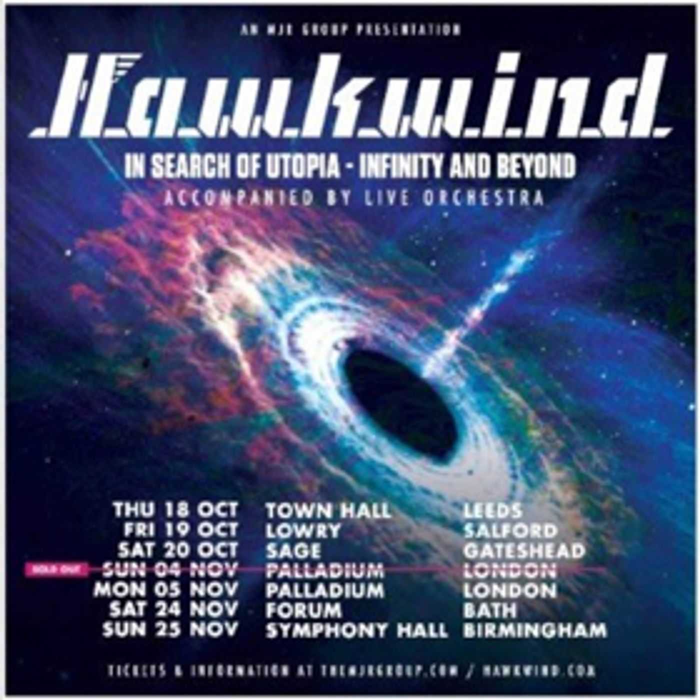 Hawkwind 'IN SEARCH OF UTOPIA - INFINITY AND BEYOND' Orchestral UK Tour Adds Six New Dates Hawkwind 'IN SEARCH OF UTOPIA - INFINITY AND BEYOND' Orchestral UK Tour Adds Six New Dates Image