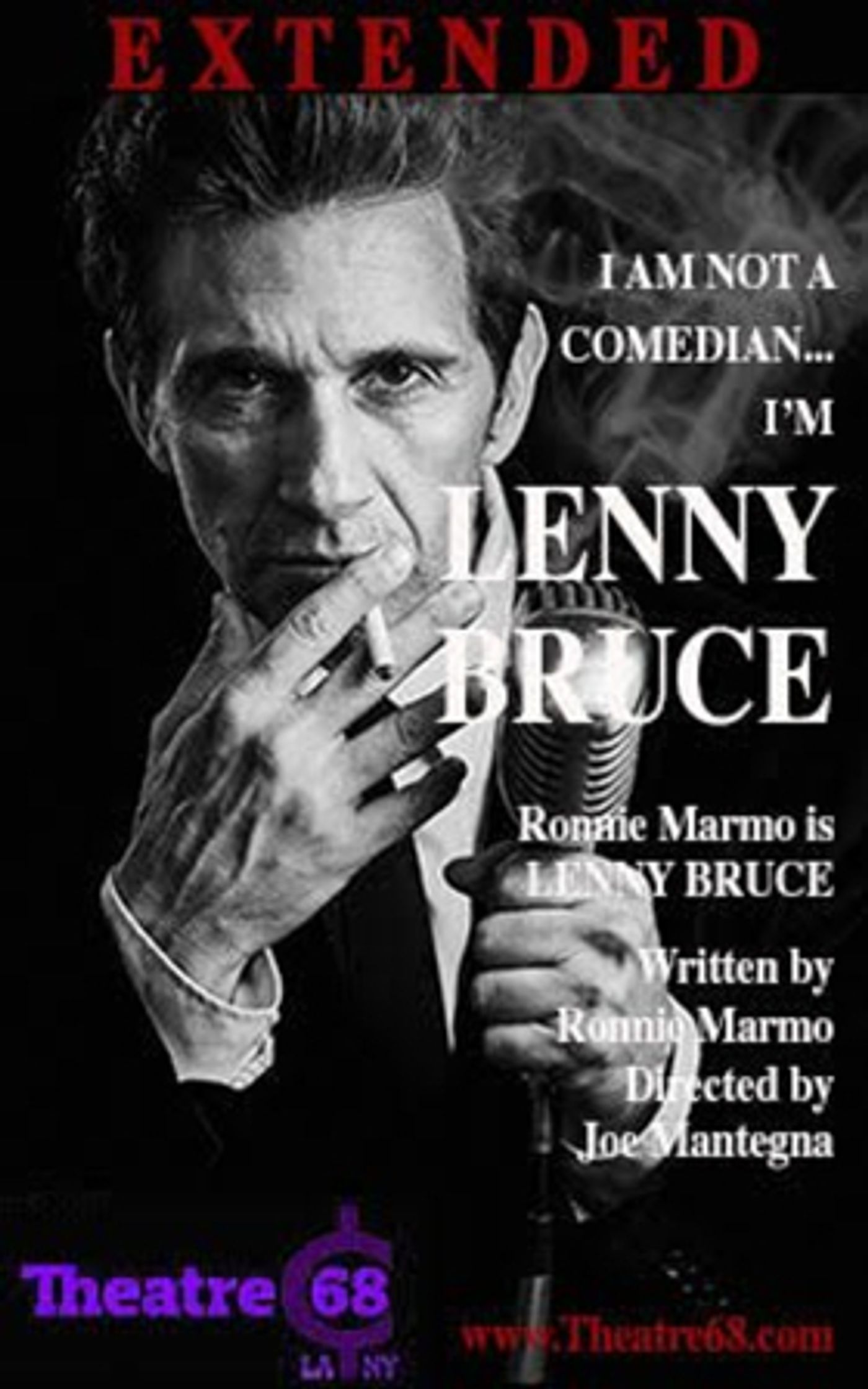 I AM NOT A COMEDIAN...I'M LENNY BRUCE Extends Through January  Image
