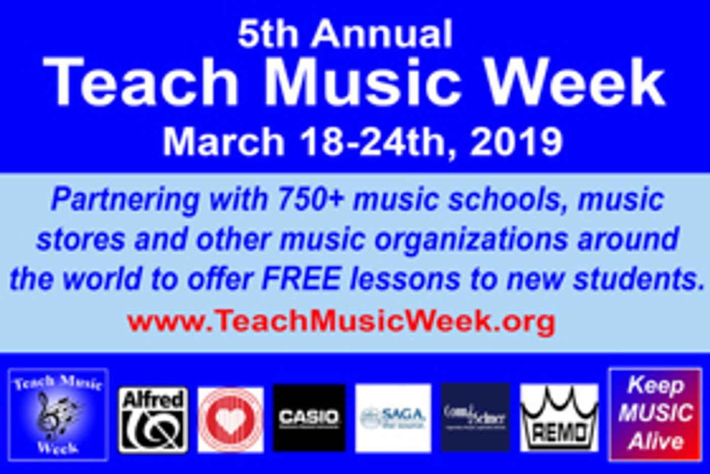 Teach Music Week to Offer Free Lessons to New Students  Image