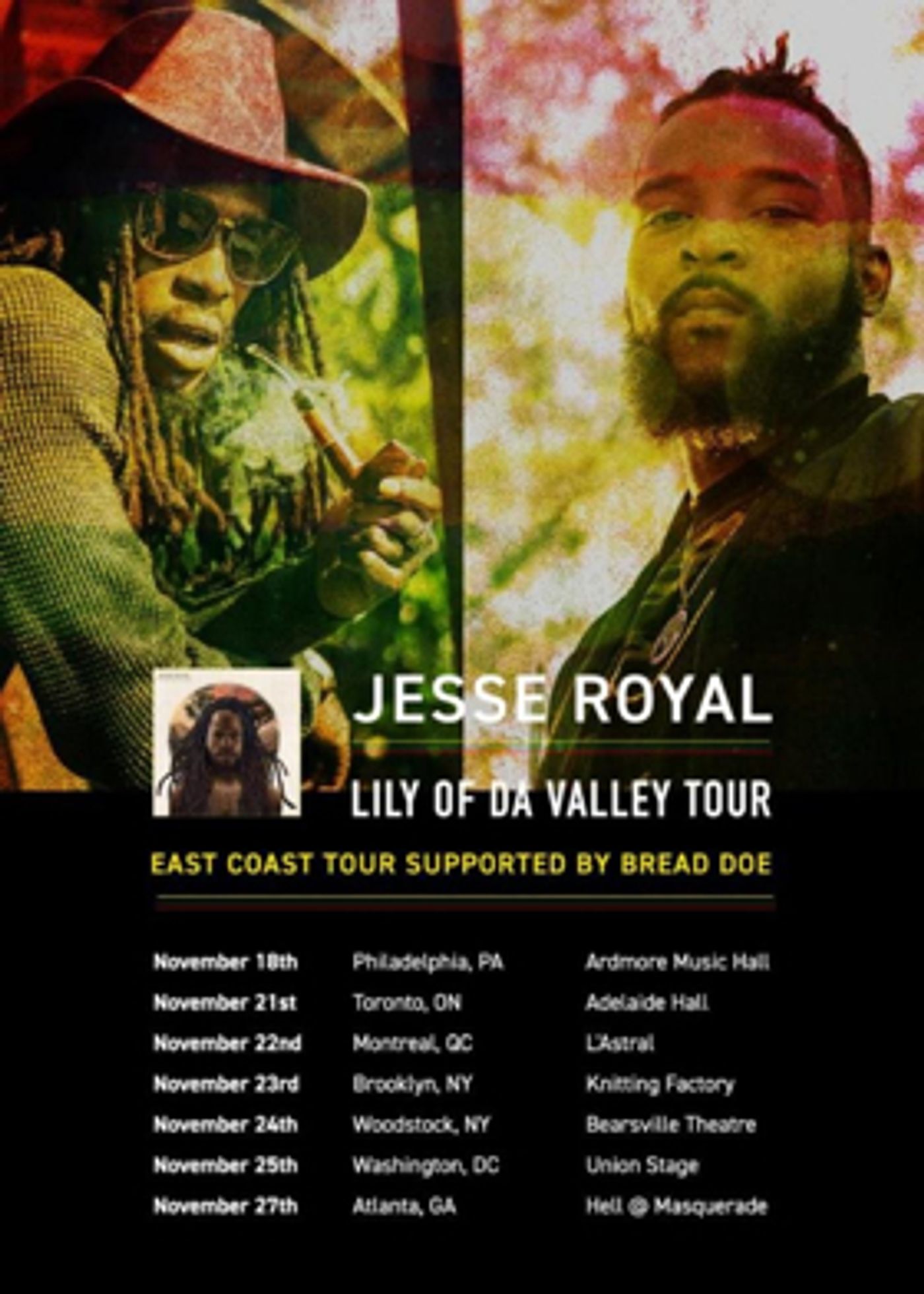 Bread Doe Joins Jesse Royal for Lily of Da Valley Tour Bread Doe Joins Jesse Royal for Lily of Da Valley Tour Image