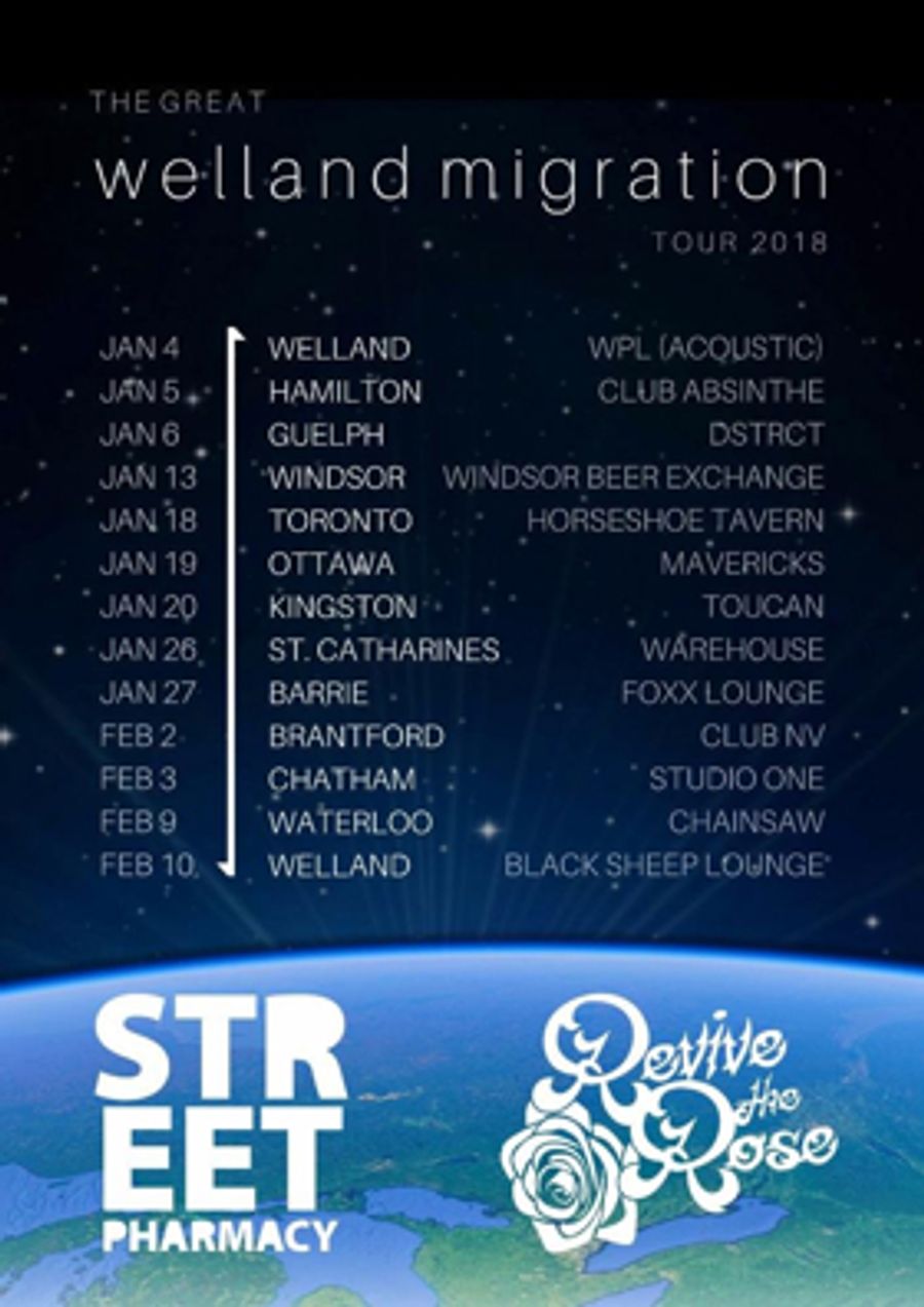 Street Pharmacy Announce THE GREAT WELLAND MIGRATION TOUR 2018 Image