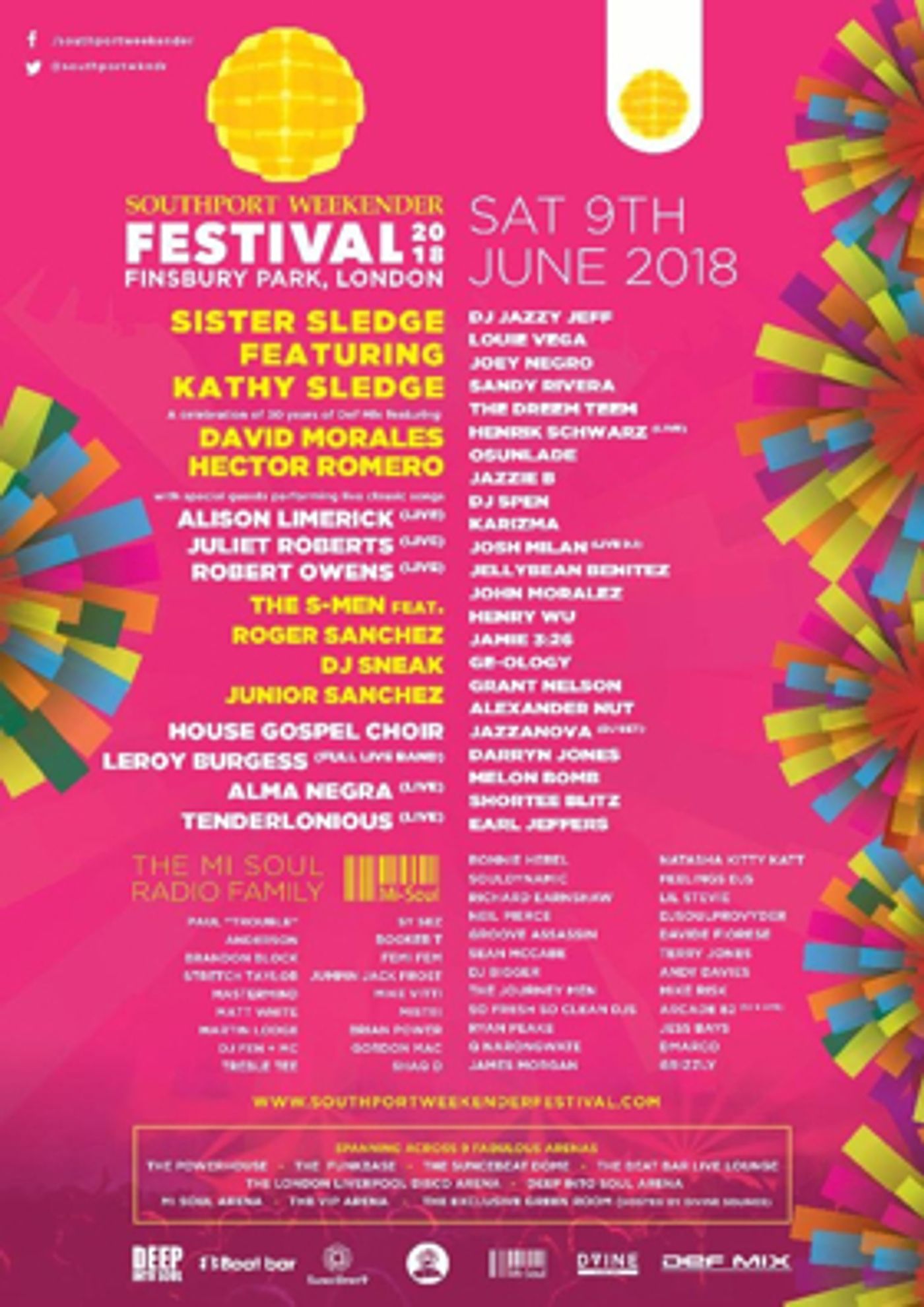 London's Southport Weekender Festival Confirms Sister Sledge Featuring Kathy Sledge, DJ Jazzy Jeff and More London's Southport Weekender Festival Confirms Sister Sledge Featuring Kathy Sledge, DJ Jazzy Jeff and More Image