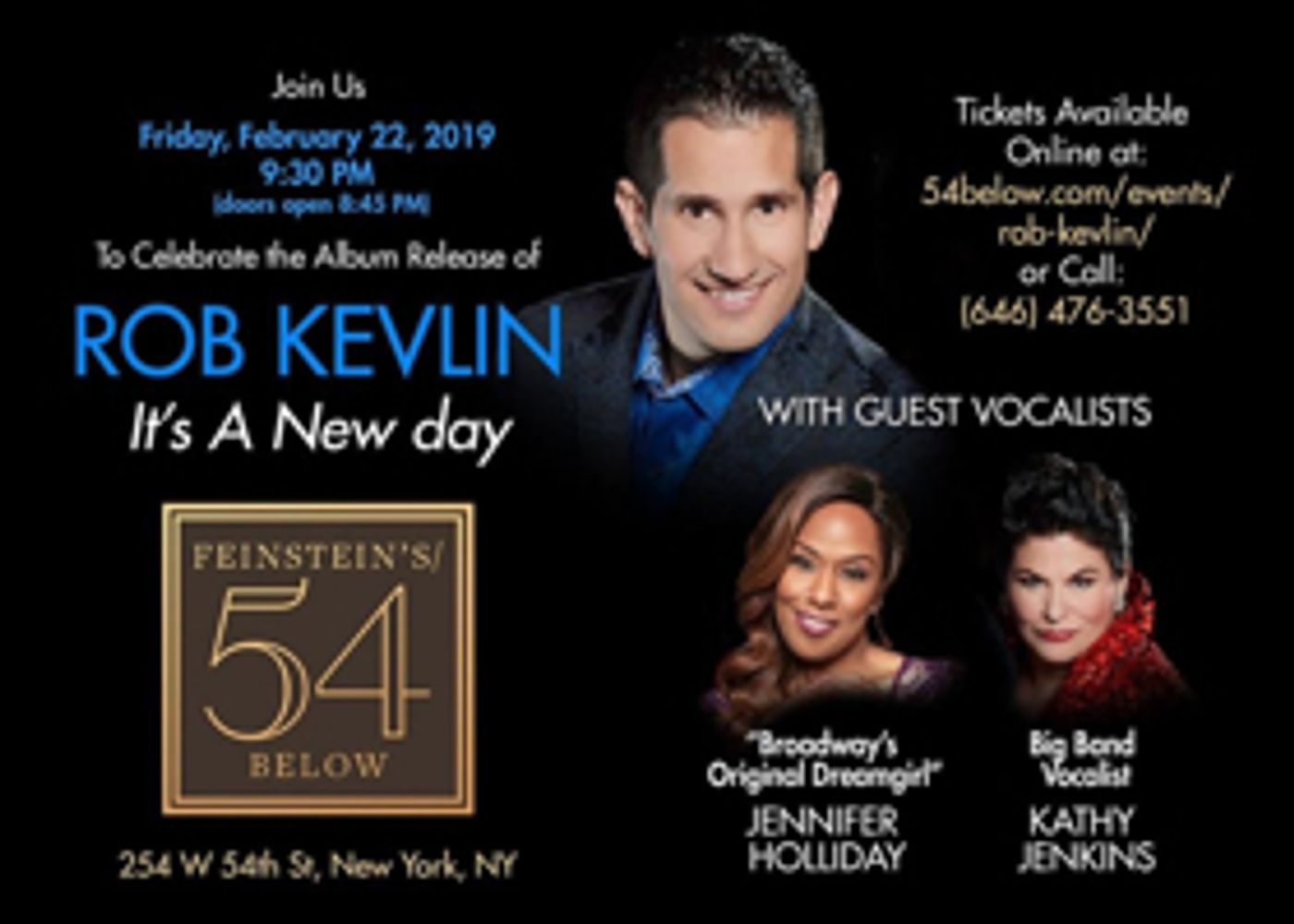 Jennifer Holliday To Join Rob Kevlin At Feinstein's/54 Below Debut Concert  Image