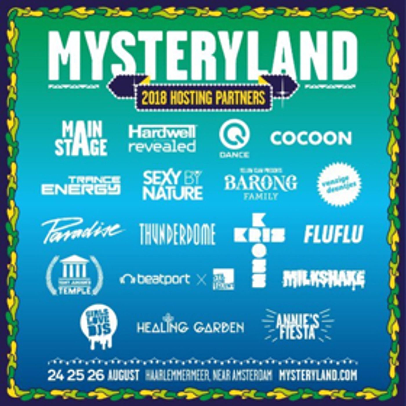 MYSTERYLAND Announce Stage Hosts: Hardwell's Revealed, Sexy By Nature, Cocoon, Trance Energy + More  Image