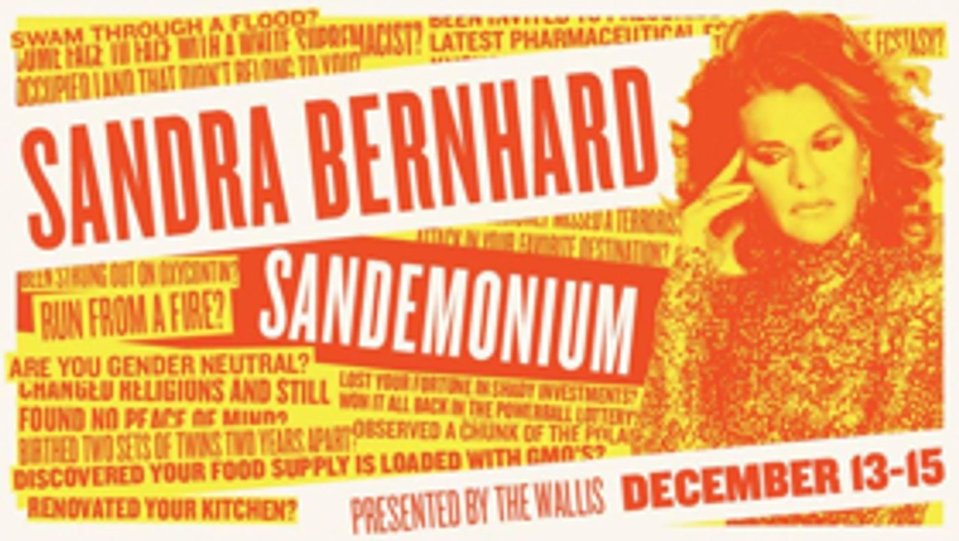 Review: Sandra Bernhard Brings Her Own Brand of SANDEMONIUM to The Sorting Room at the Wallis  Image