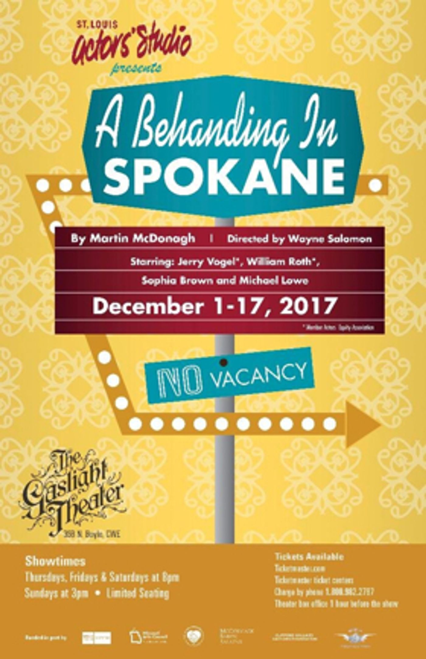 Review: St. Louis Actors' Studio Presents Profane and Peculiar A BEHANDING IN SPOKANE Review: St. Louis Actors' Studio Presents Profane and Peculiar A BEHANDING IN SPOKANE Image