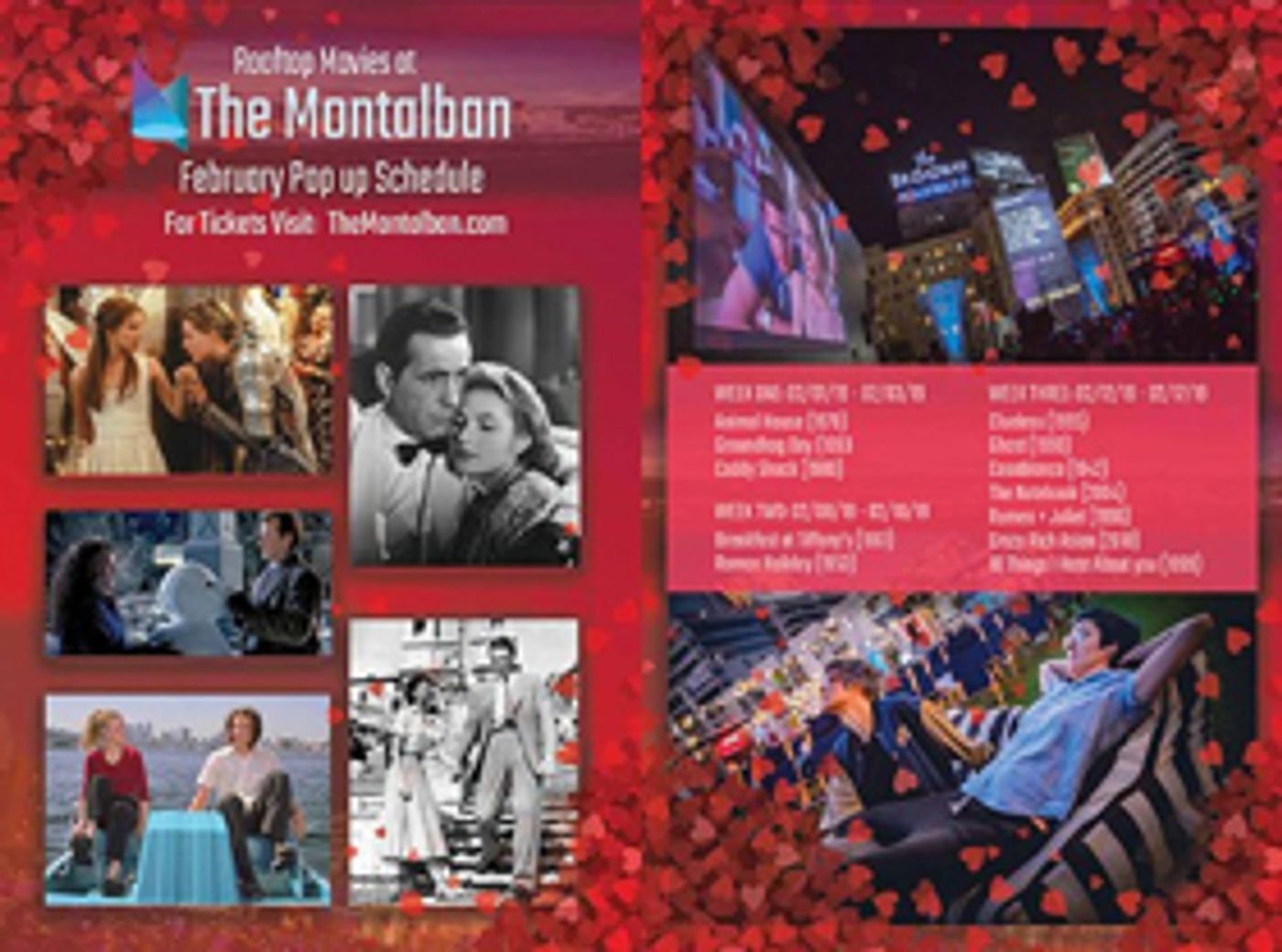 The Montalbán Theatre in Hollywood Will Present 12 Pop-up Movies For Groundhog Day & Valentine's Day The Montalbán Theatre in Hollywood Will Present 12 Pop-up Movies For Groundhog Day & Valentine's Day Image