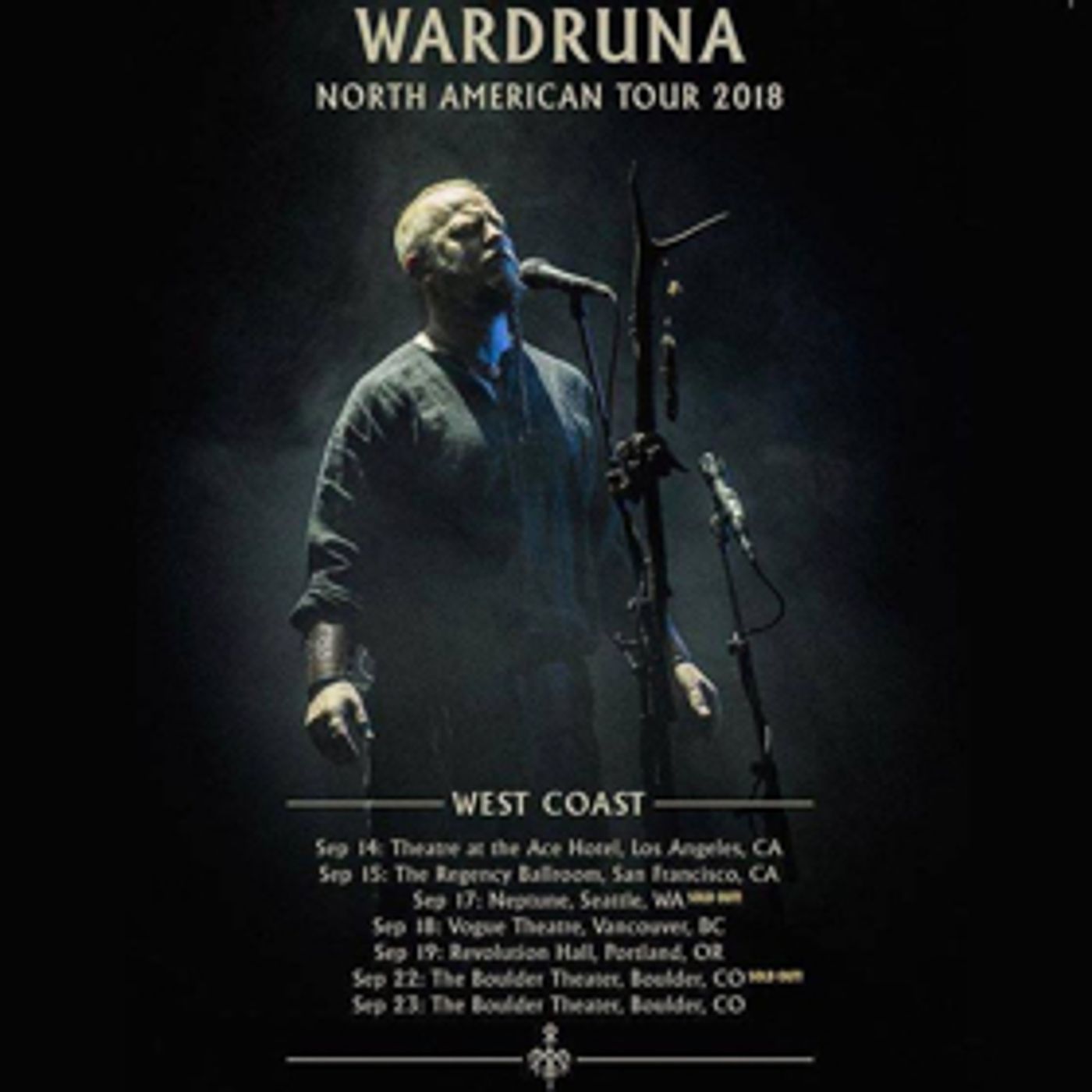 Wardruna West Coast Theater Tour:  Eivør Added For Support  Image