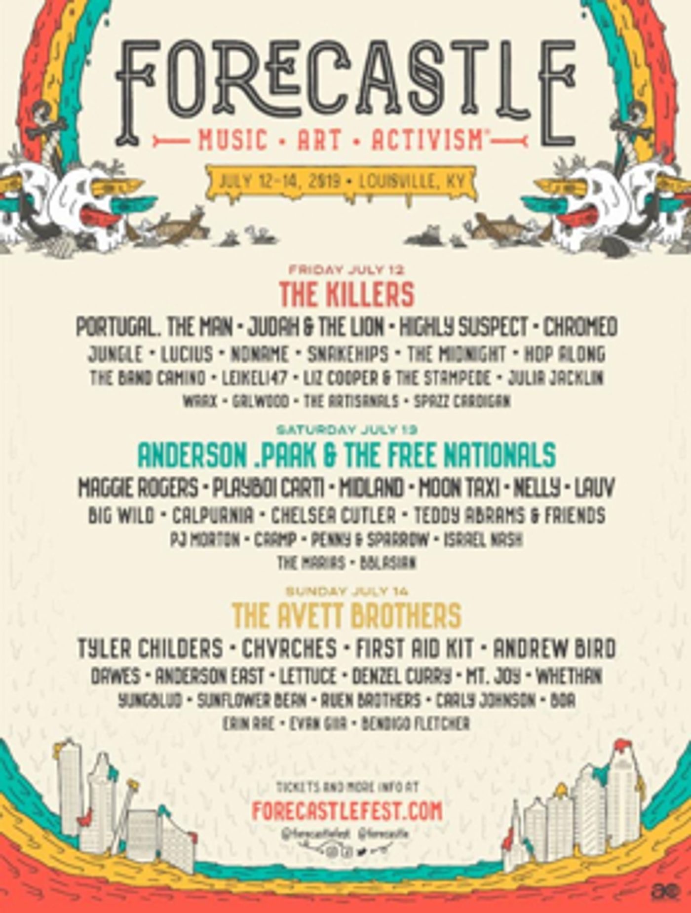 Forecastle Festival Announces 2019 Lineup Forecastle Festival Announces 2019 Lineup Image
