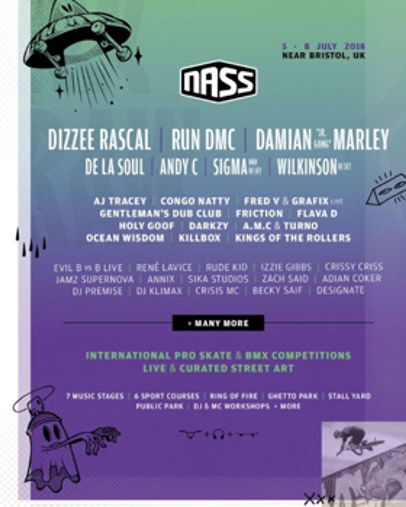 NASS Festival Announce Phase 2 Line-up With Damian 'Jr Gong' Marley, De La Soul, Wilkinson, Fred V & Grafix, AJ Tracey  Image