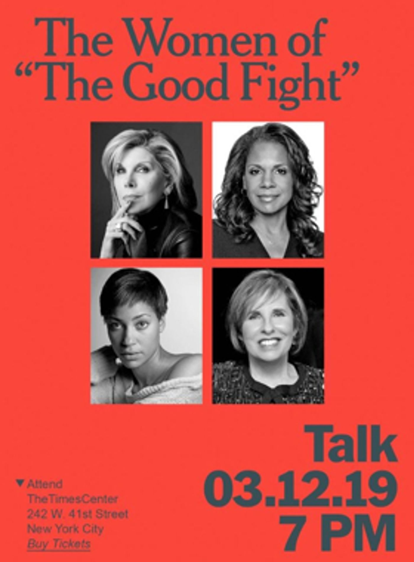 Christine Baranski, Audra McDonald to Discuss THE GOOD FIGHT at TimesTalks  Image