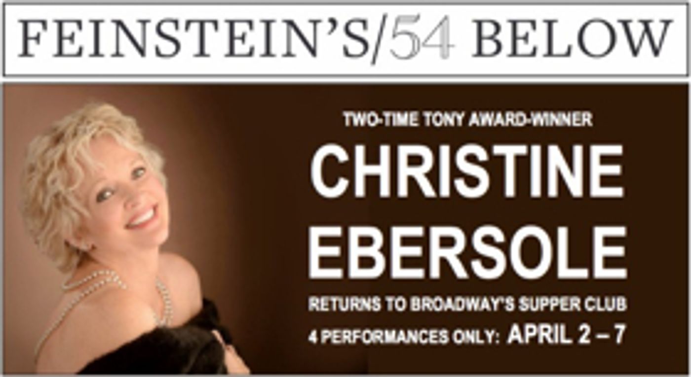 Christine Ebersole Will Return to 54 Below in April  Image