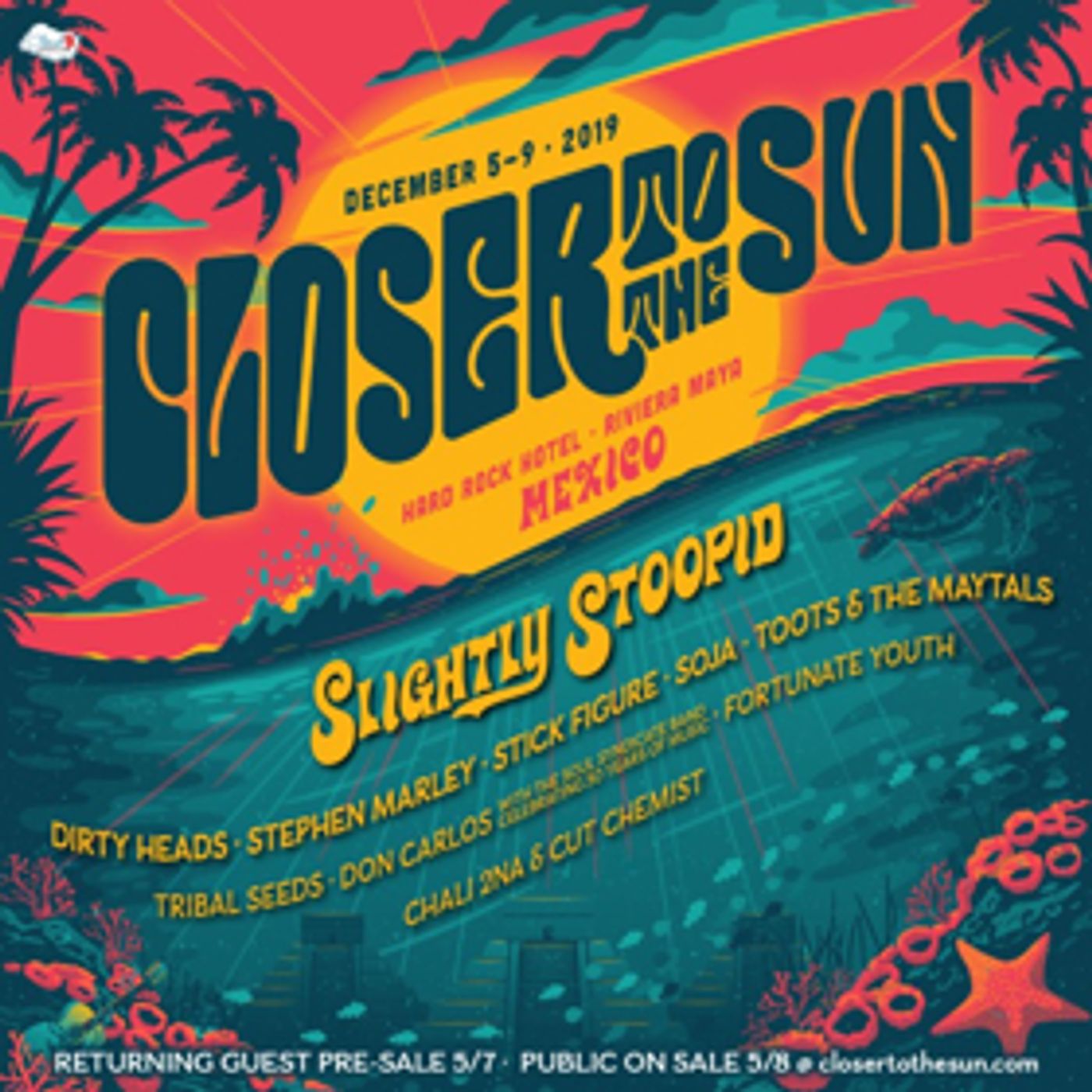 Closer to the Sun Announces 2019 Details for Slightly Stoopid's Concert Vacation Closer to the Sun Announces 2019 Details for Slightly Stoopid's Concert Vacation Image
