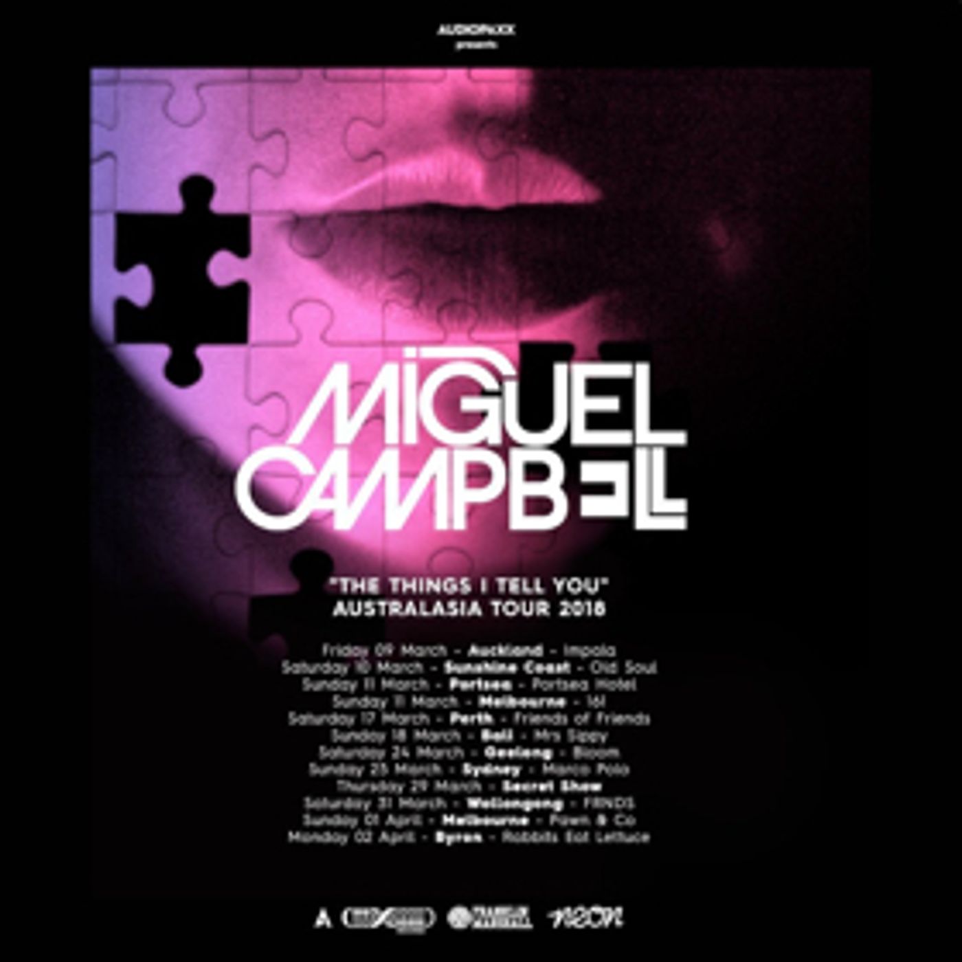 Miguel Campbell Embarking on Australian Tour After Dropping New EP THE THINGS I TELL YOU  Image