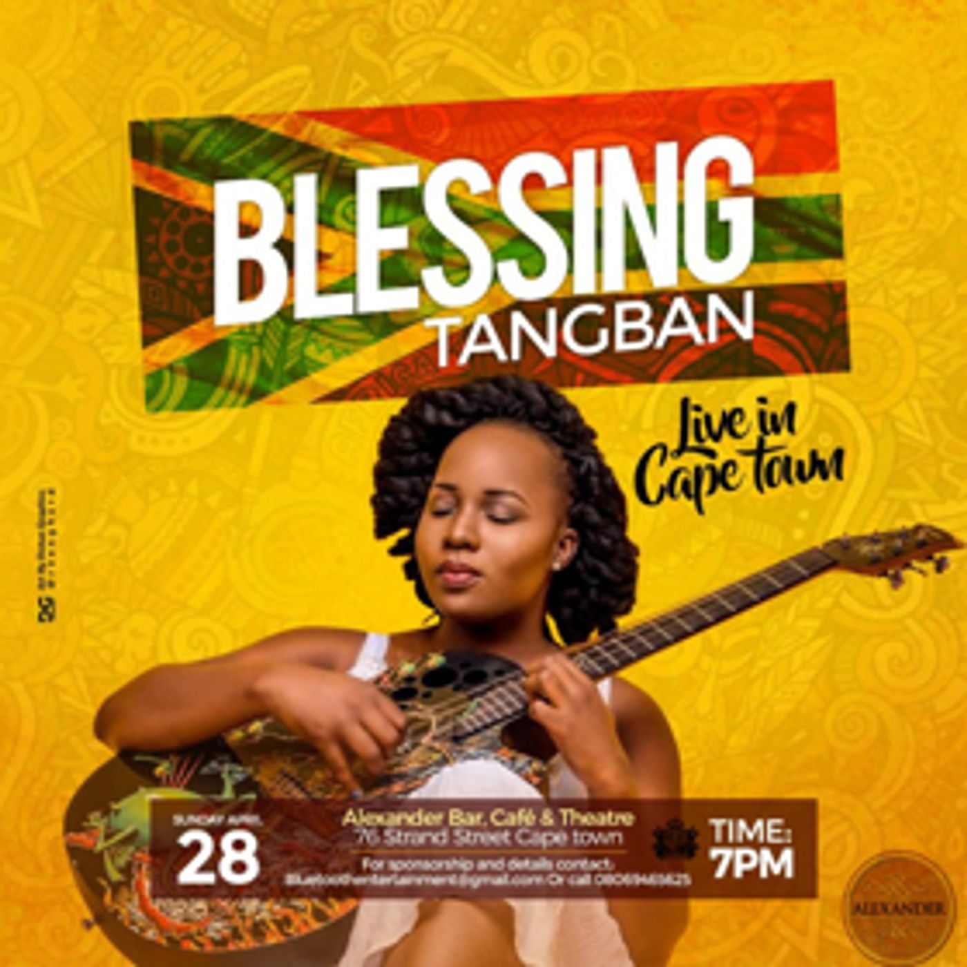 Alexander Upstairs Announces BLESSING TANGBAN LIVE  Image