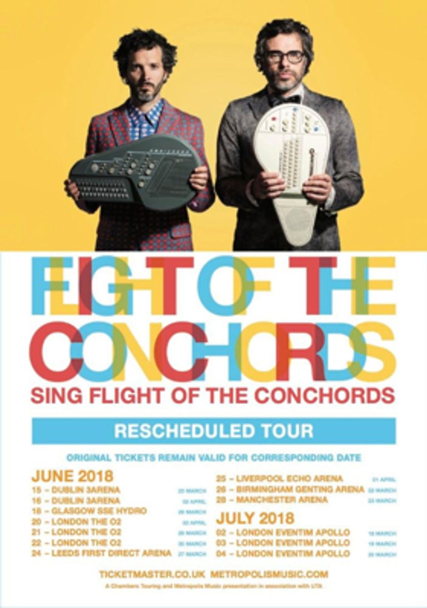Flight of the Conchords Announce Rescheduled Shows for the Flight of the Conchords Tour in the UK & Ireland  Image
