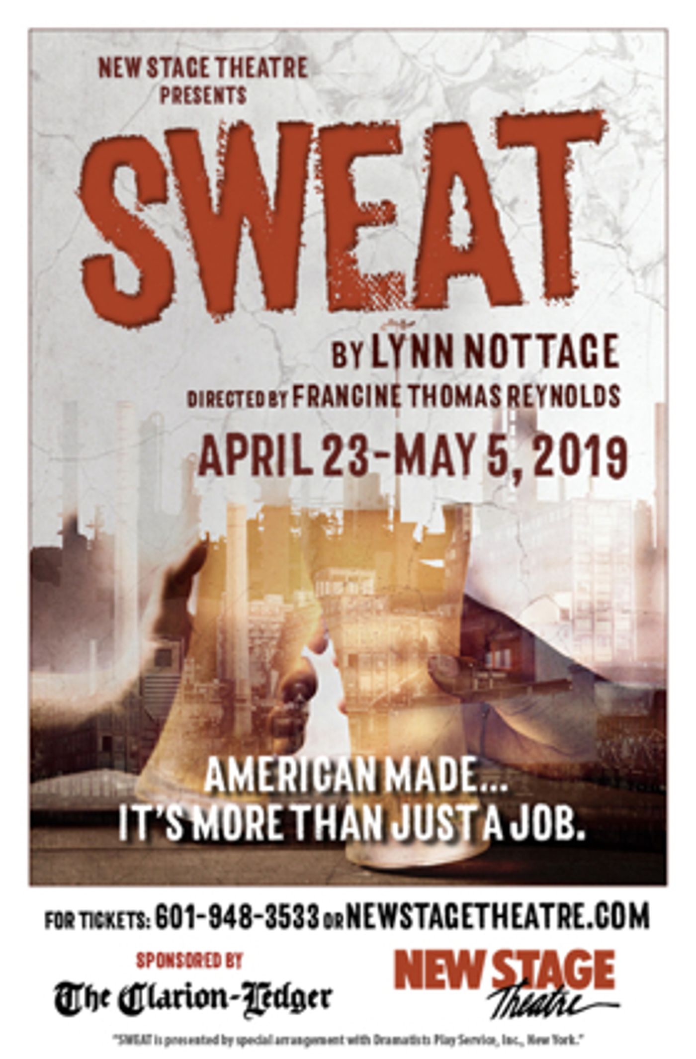 New Stage Theatre Brings SWEAT to Jackson New Stage Theatre Brings SWEAT to Jackson Image