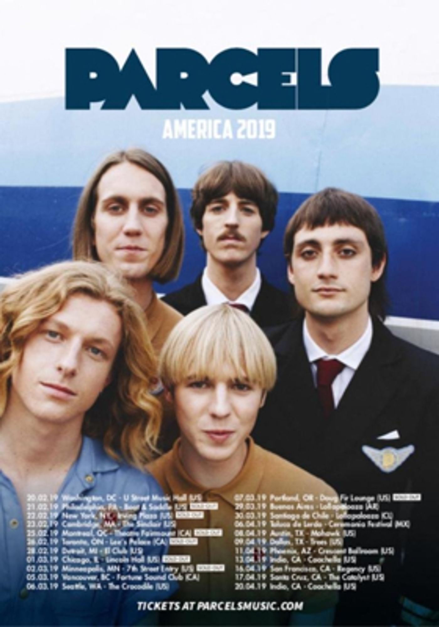 PARCELS Share Alex Metric Remix; Coachella, Governors Ball & Sold Out Tour This Spring  Image