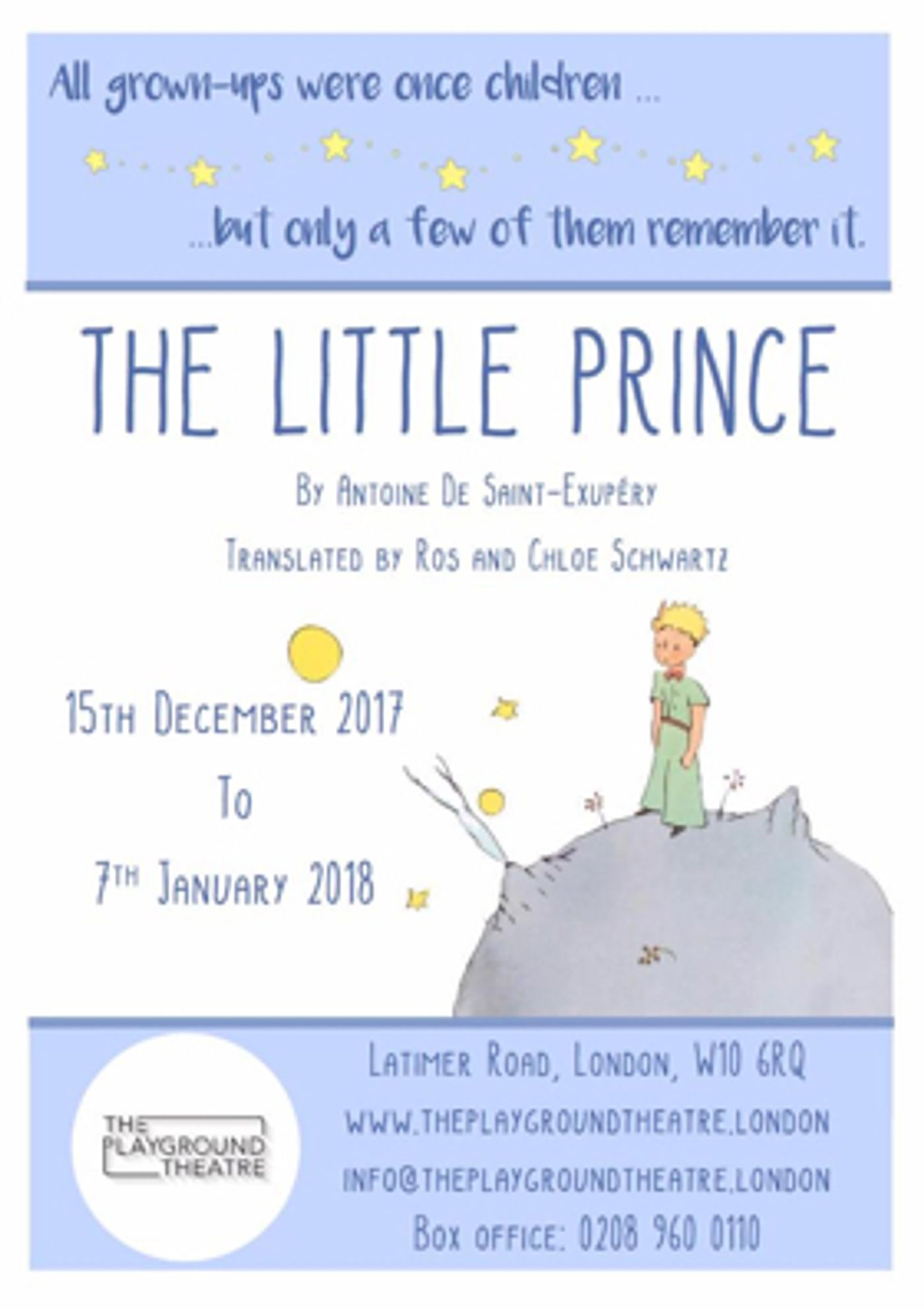 The Playground Theatre Celebrates Its First Christmas With THE LITTLE PRINCE Image