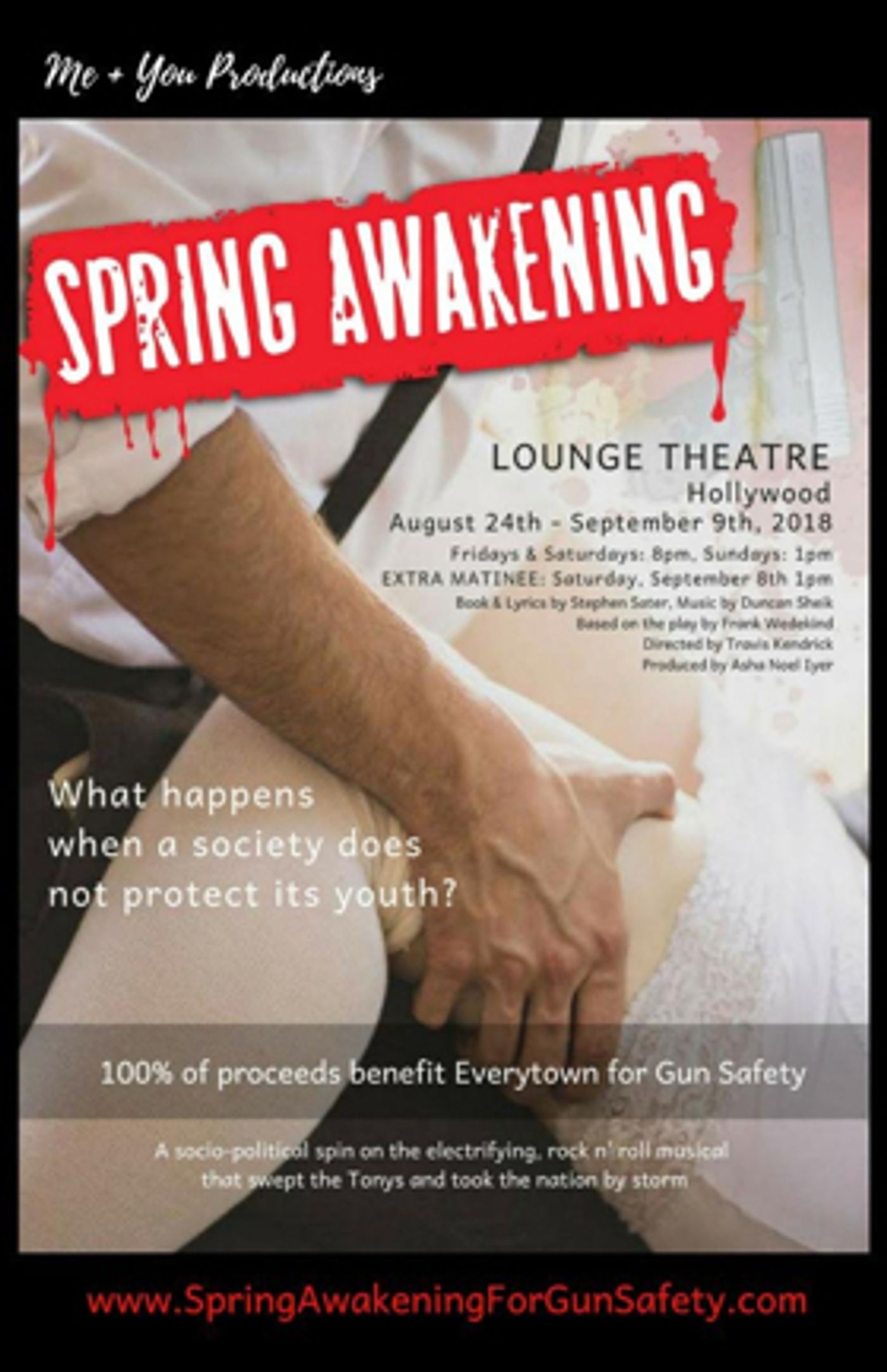 Feature: Me + You Productions Presents SPRING AWAKENING at The Lounge Theater: Aug 24 - Sept 9th  Image