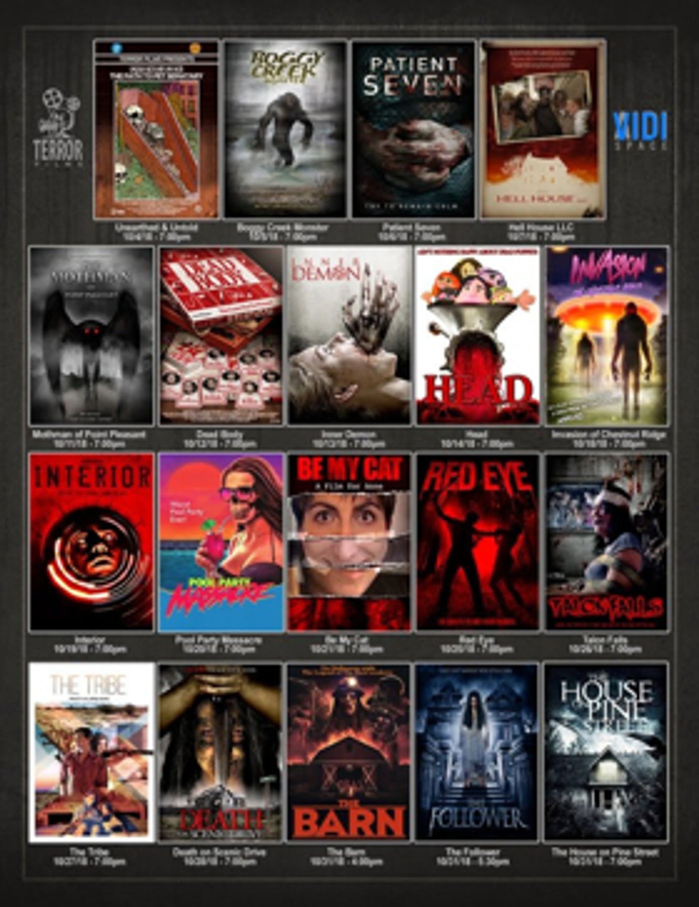 TERROR FILMS Partners with New Content Platform VIDI SPACE for October Horror Slate TERROR FILMS Partners with New Content Platform VIDI SPACE for October Horror Slate Image