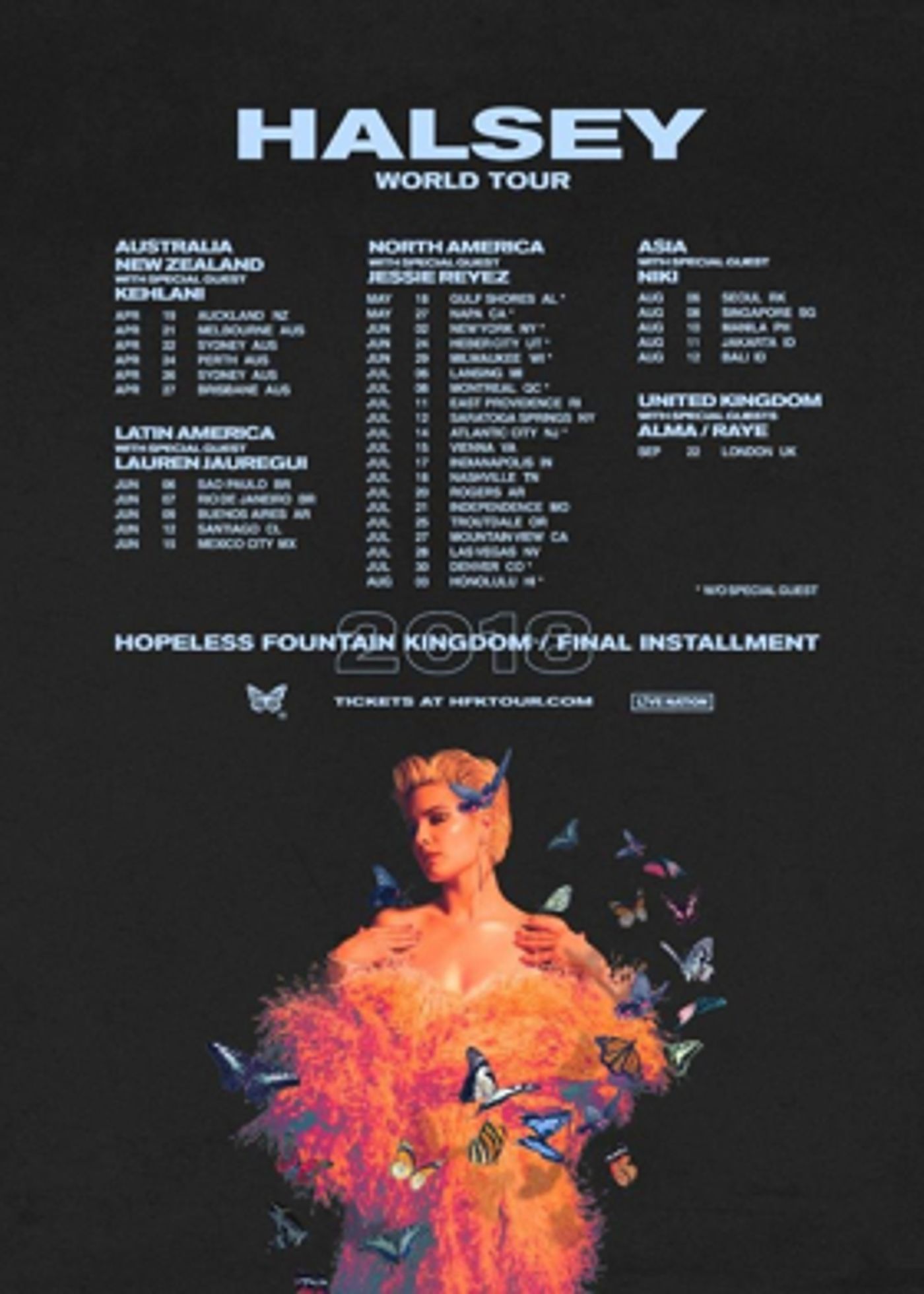 HALSEY Announces HOPELESS FOUNTAIN KINGDOM World Tour The Final Installment  Image
