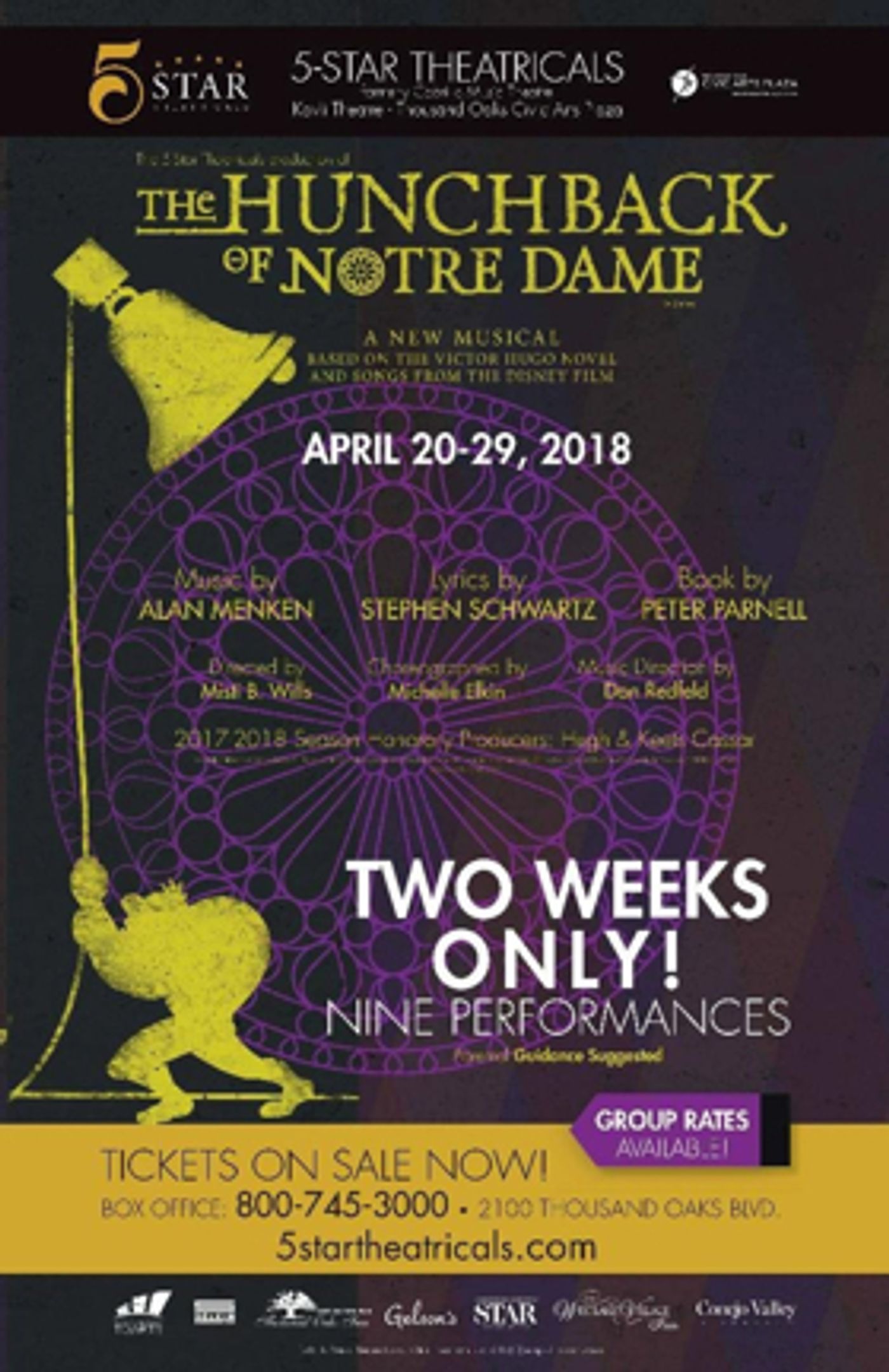 5-Star Theatricals Announces THE HUNCHBACK OF NOTRE DAME  Image