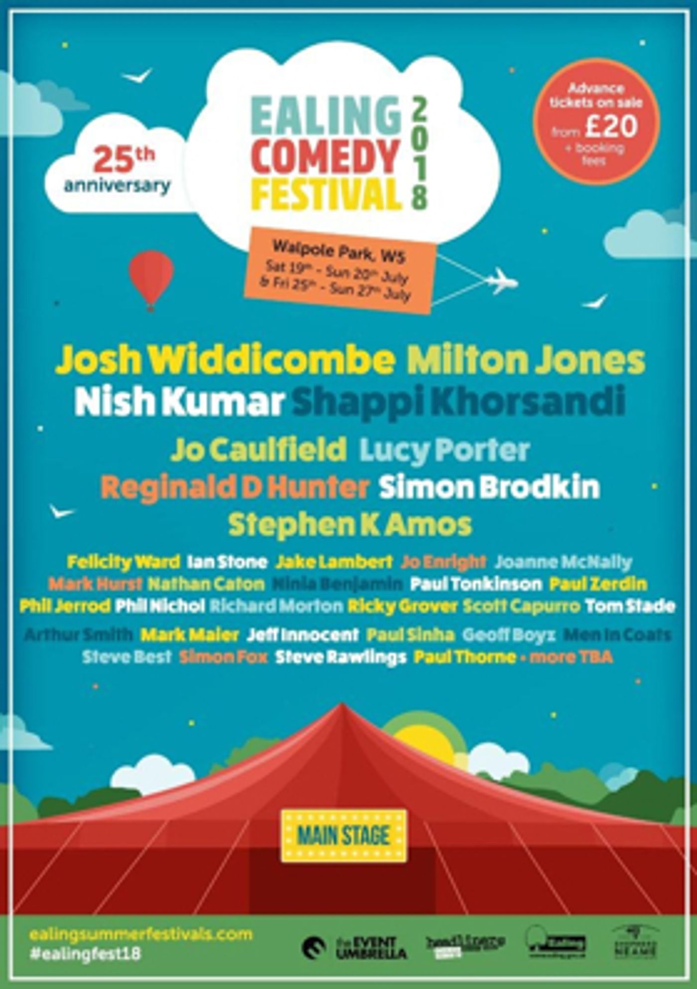 Josh Widdicombe, Milton Jones, Shappi Khorsandi Primed For Ealing Comedy Festival  Image