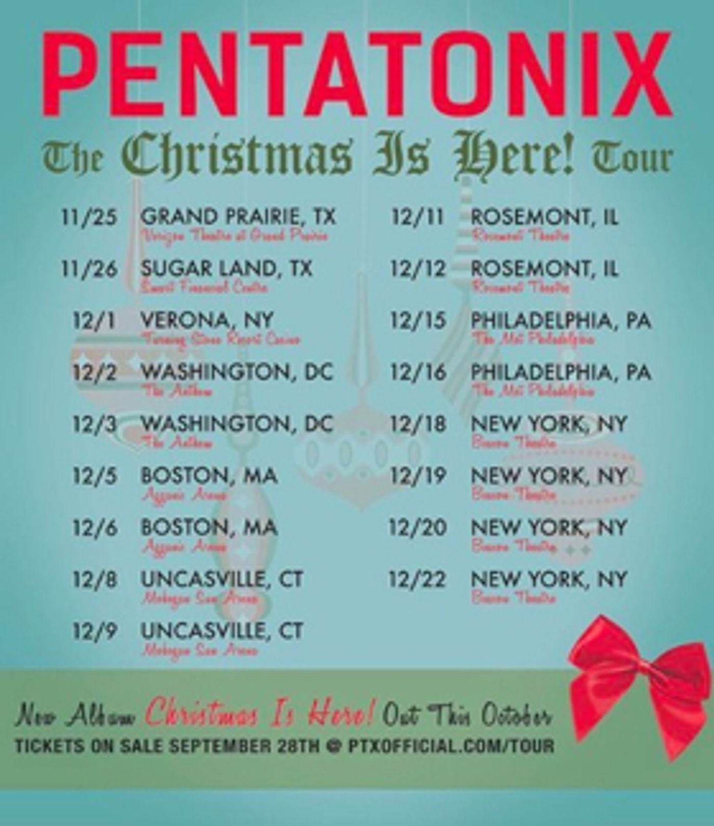 Pentatonix to Perform Four Shows at the Beacon Theatre  Image