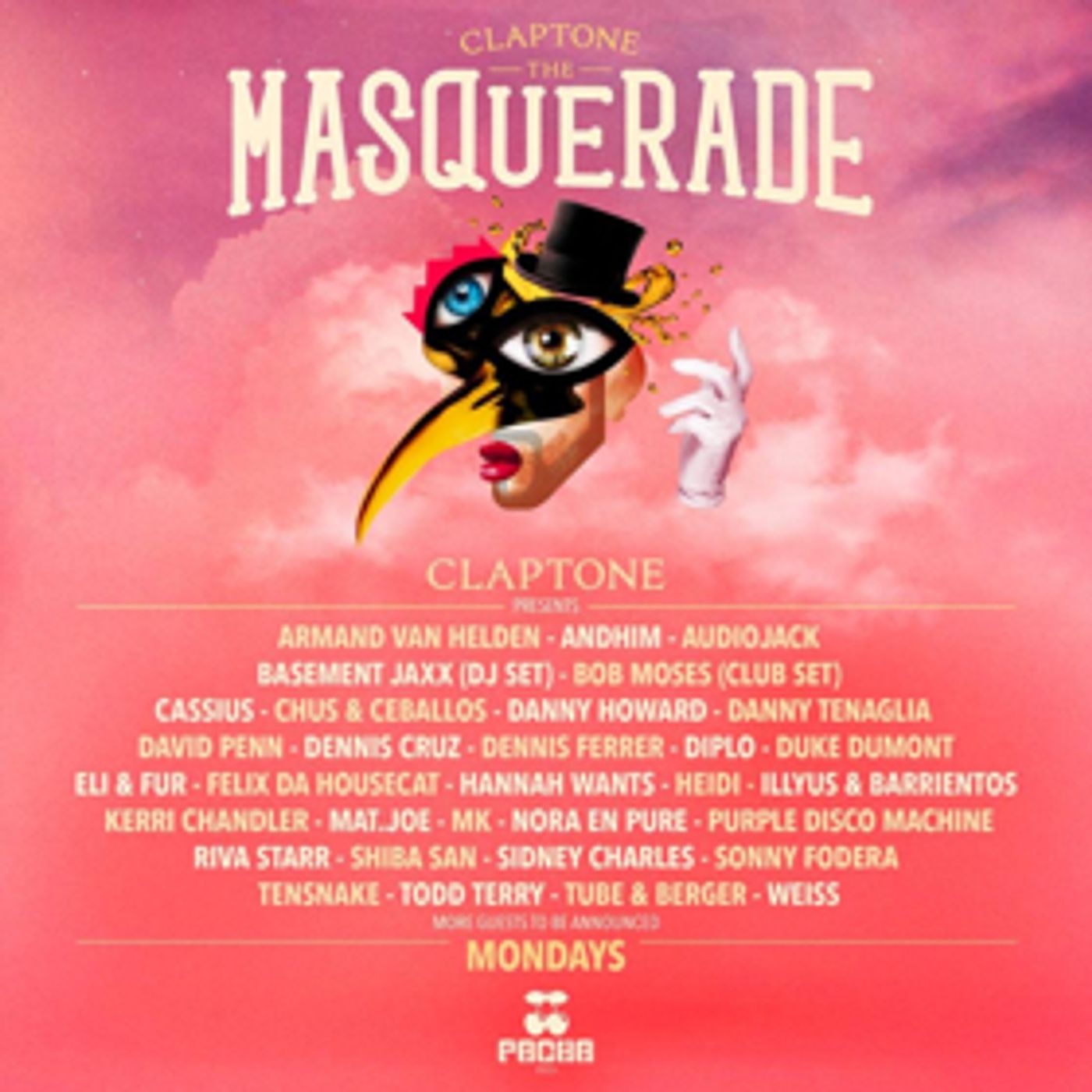 Claptone Announces First Wave Of Artists For THE MASQUERADE  Image