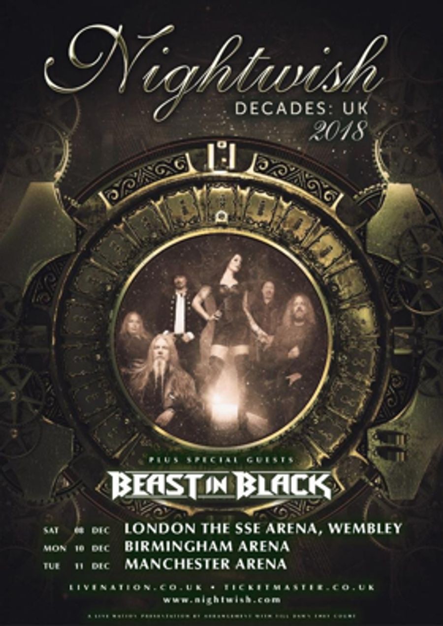 Nightwish Announces DECADES UK 2018 Tour Image