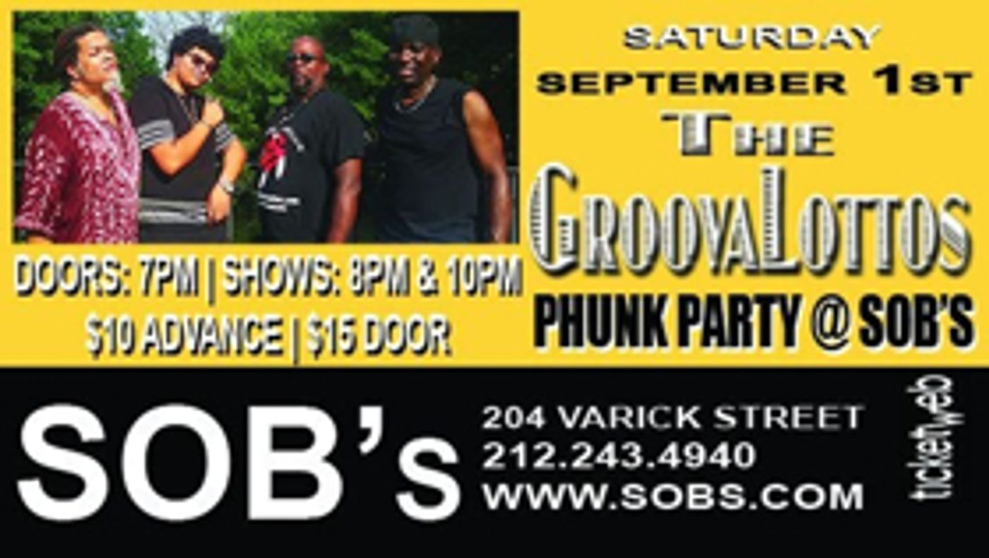 The GroovaLottos Will Play SOB's This Labor Day Weekend  Image