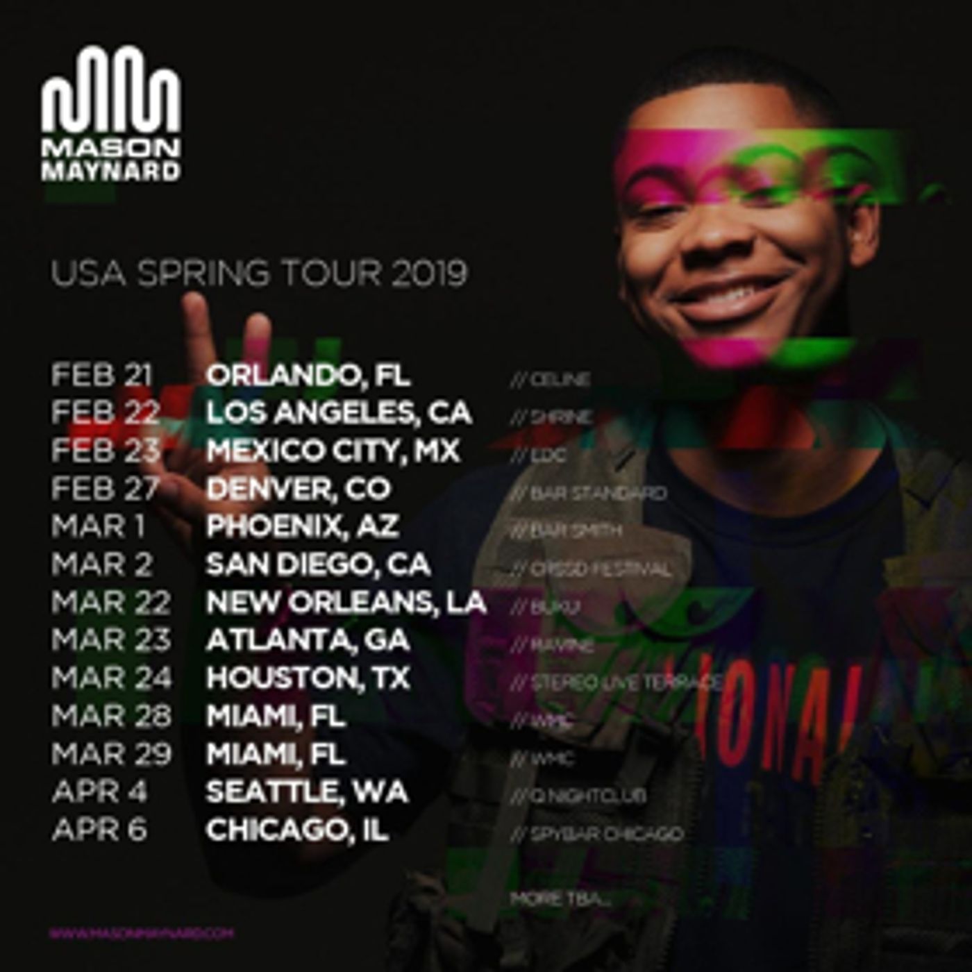 Mason Maynard Announces Debut US Tour Dates  Image