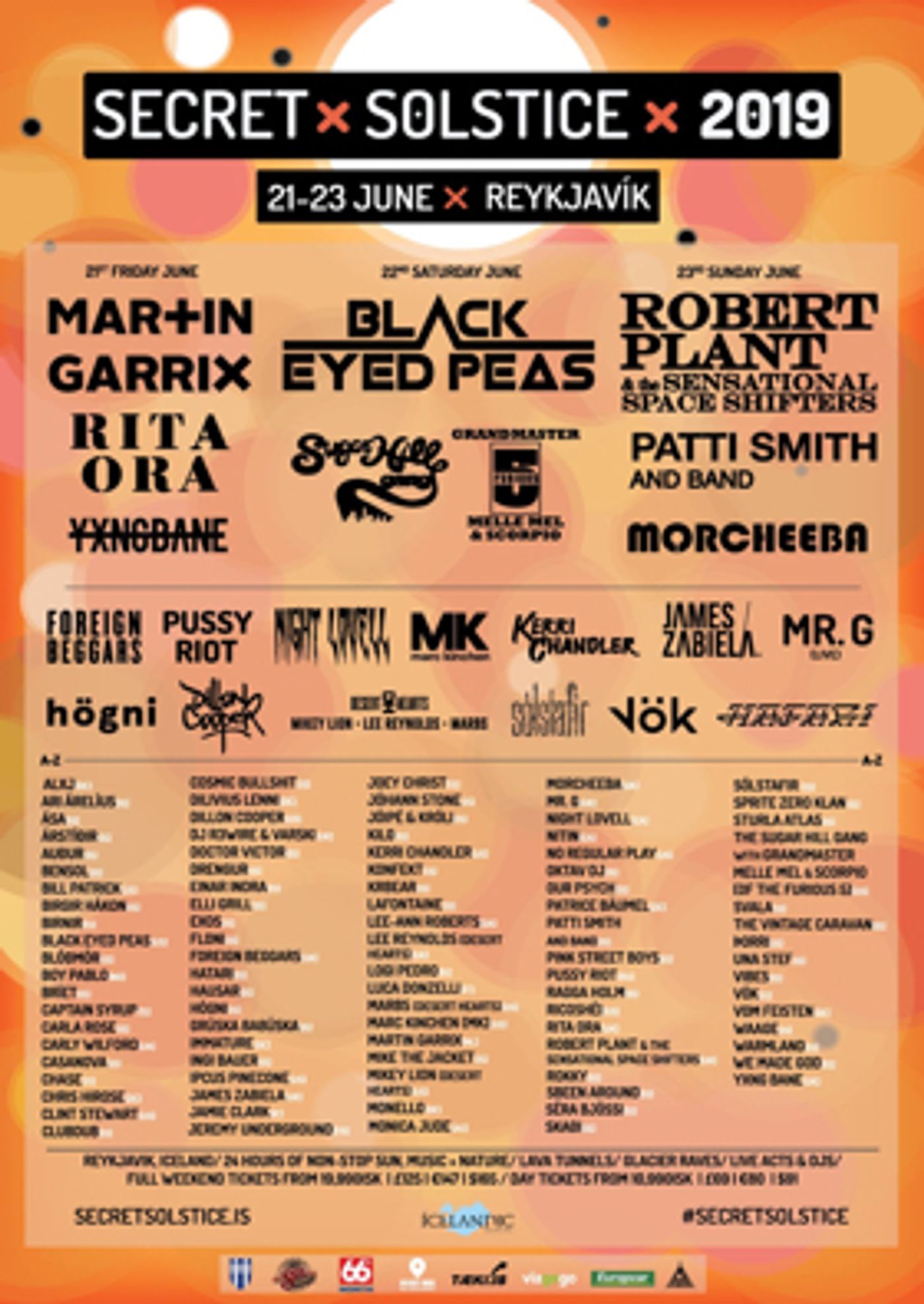 Iceland's Secret Solstice 2019 Announces Final Lineup Iceland's Secret Solstice 2019 Announces Final Lineup Image