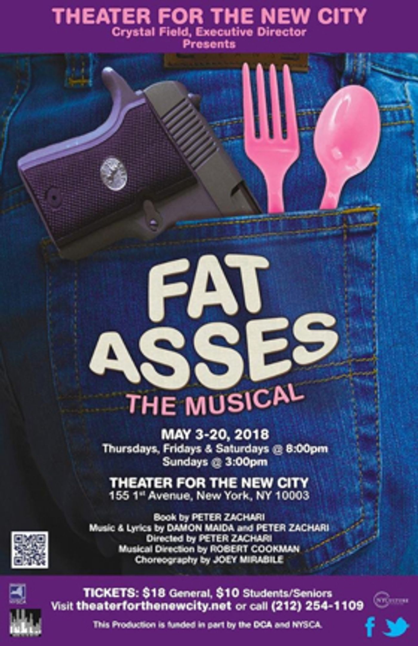 Theater for the New City Will Present FAT ASSES: THE MUSICAL Theater for the New City Will Present FAT ASSES: THE MUSICAL Image