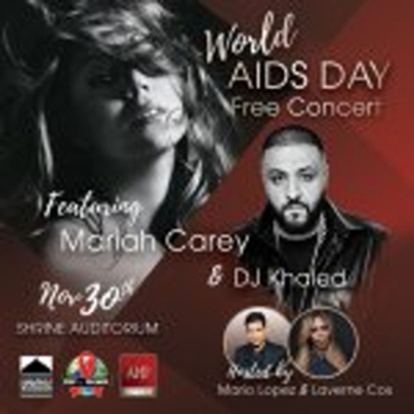 Mariah Carey, DJ Khaled to Perform Live at Free World AIDS Day Concert  Image