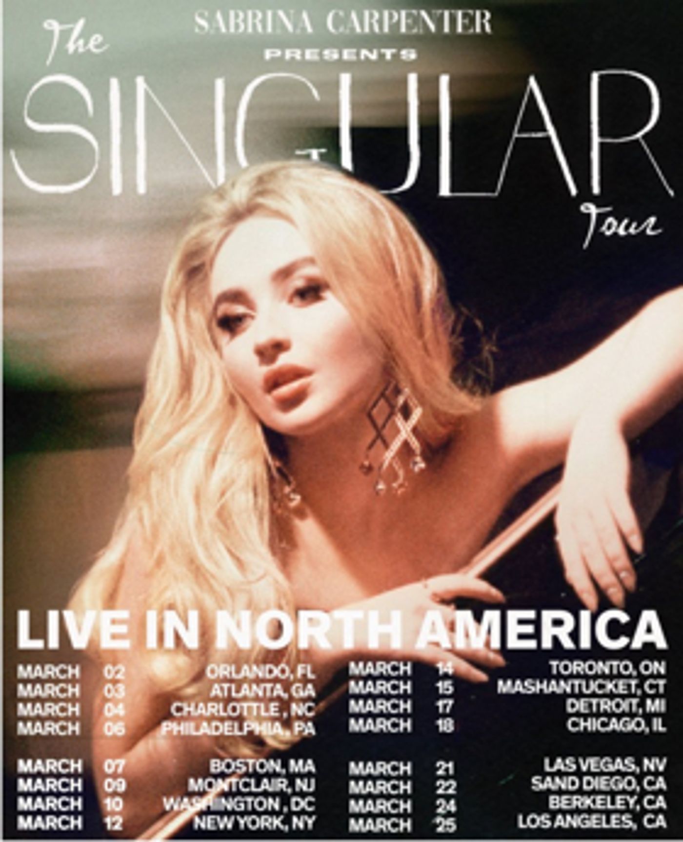 Sabrina Carpenter Announces 'The Singular Tour' Sabrina Carpenter Announces 'The Singular Tour' Image