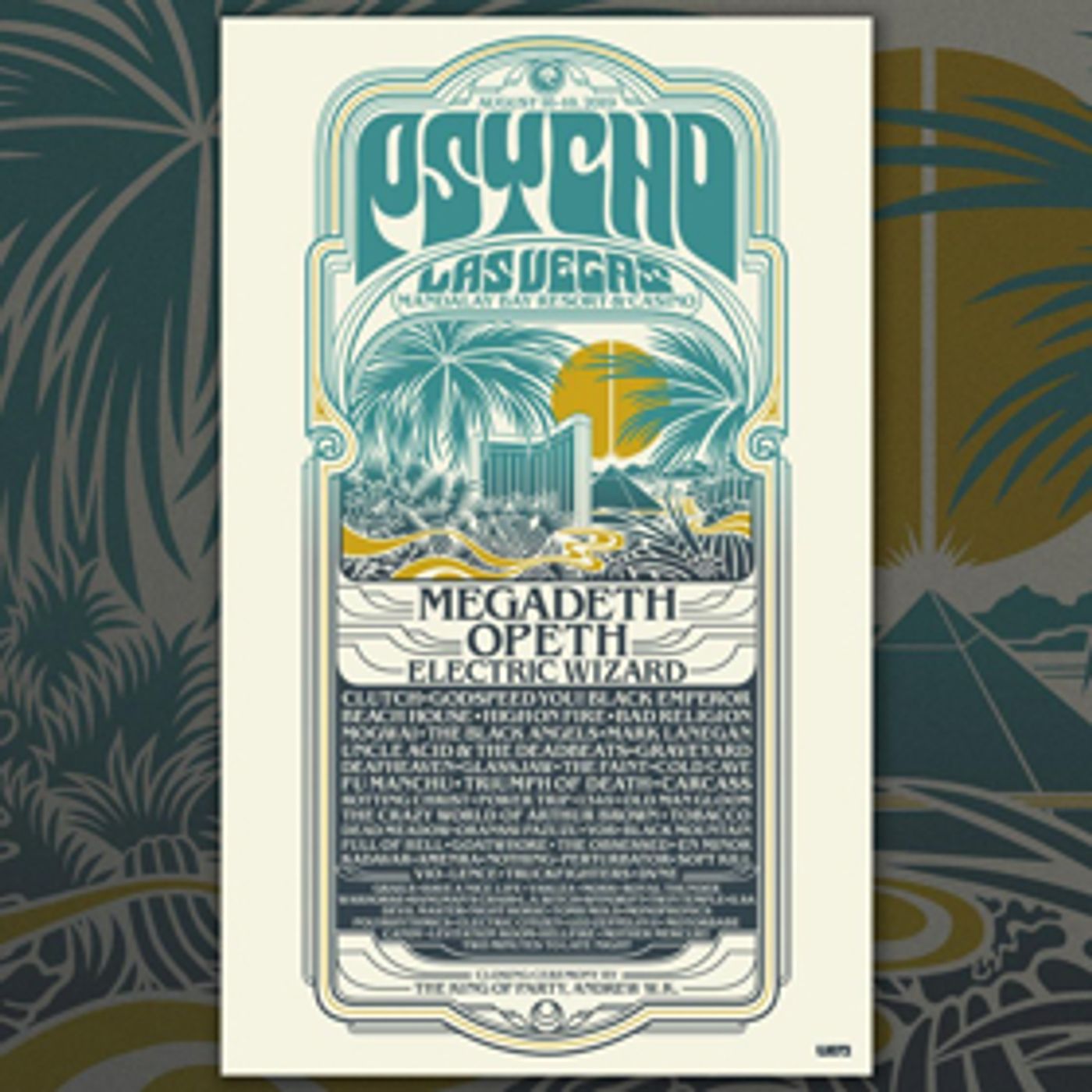 Megadeth and Opeth Join Electric Wizard to Headline PSYCHO LAS VEGAS 2019 at Mandalay Bay This August  Image