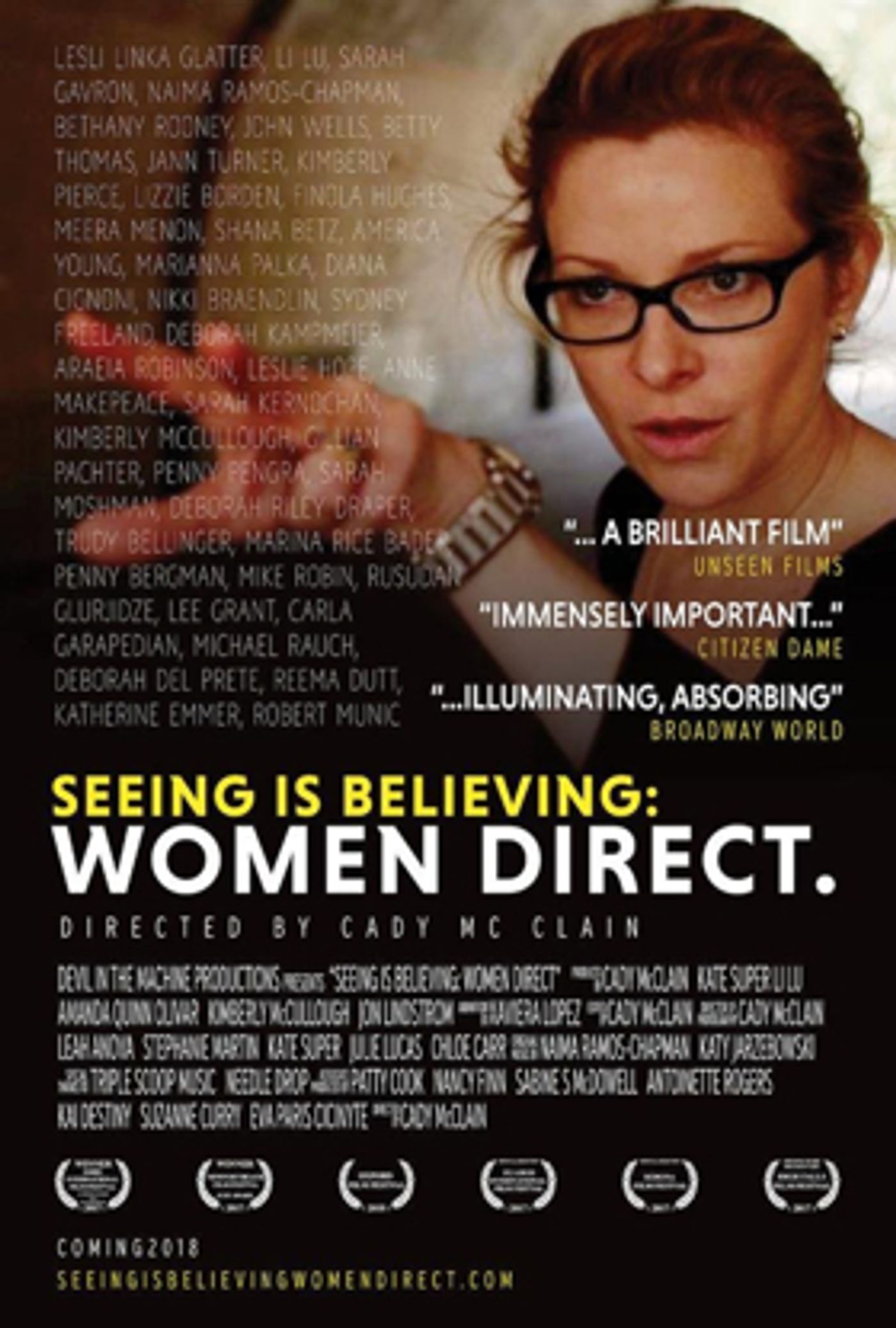 Emmy Winner Cady McClain's Documentary 'Seeing is Believing: Women Direct' Launches Today on TuggEDU  Image