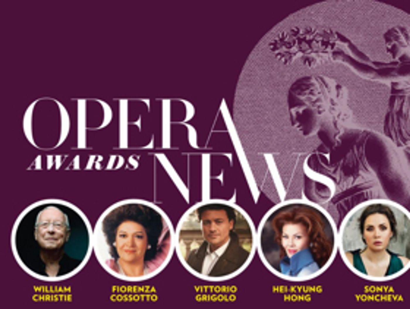 Opera News Announces 2018 OPERA News Awards Honorees  Image