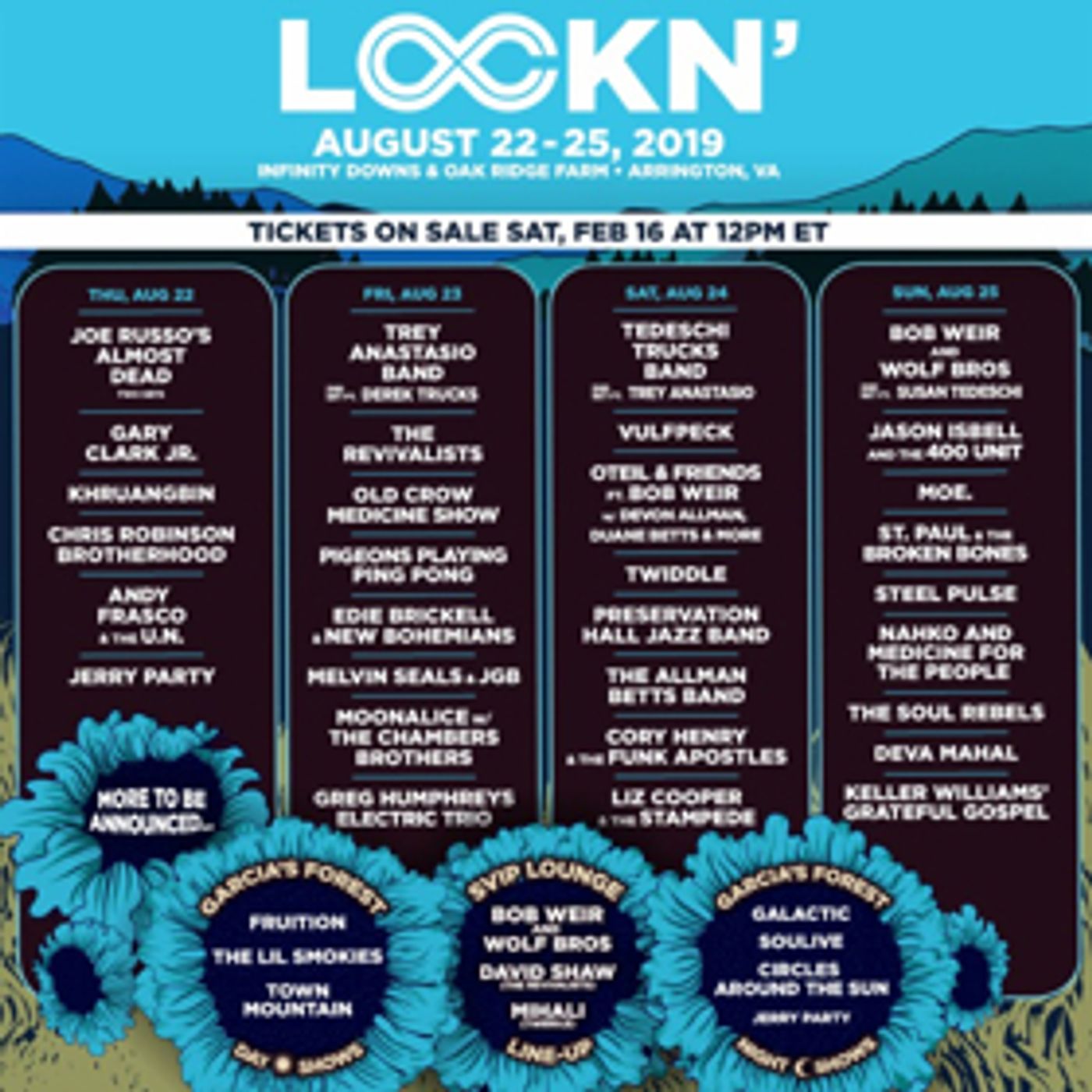 LOCKN' Festival Announces 2019 Lineup LOCKN' Festival Announces 2019 Lineup Image