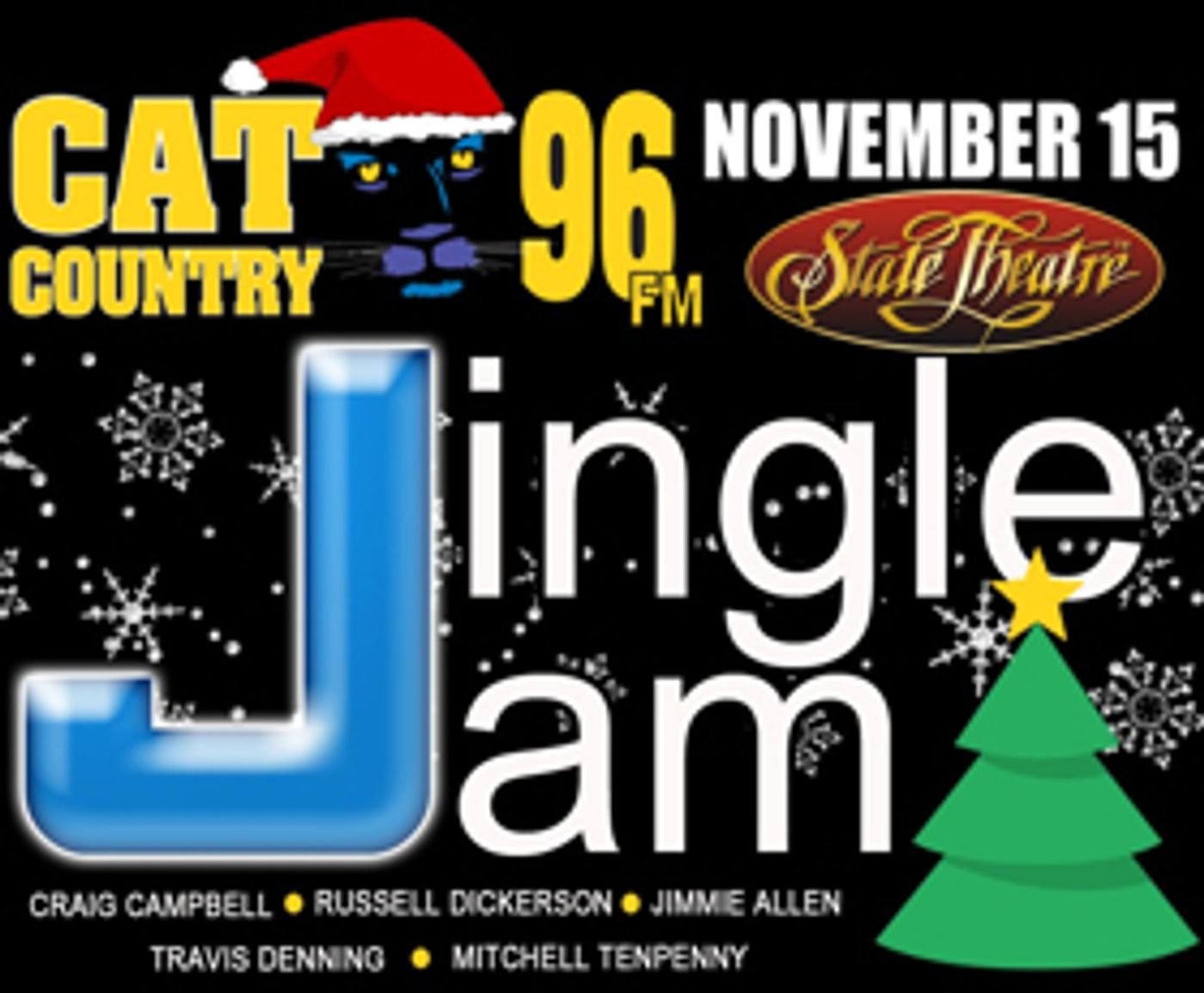 Lineup Of Five Stars Set For The Cat Country 96 Jingle Jam Lineup Of Five Stars Set For The Cat Country 96 Jingle Jam Image
