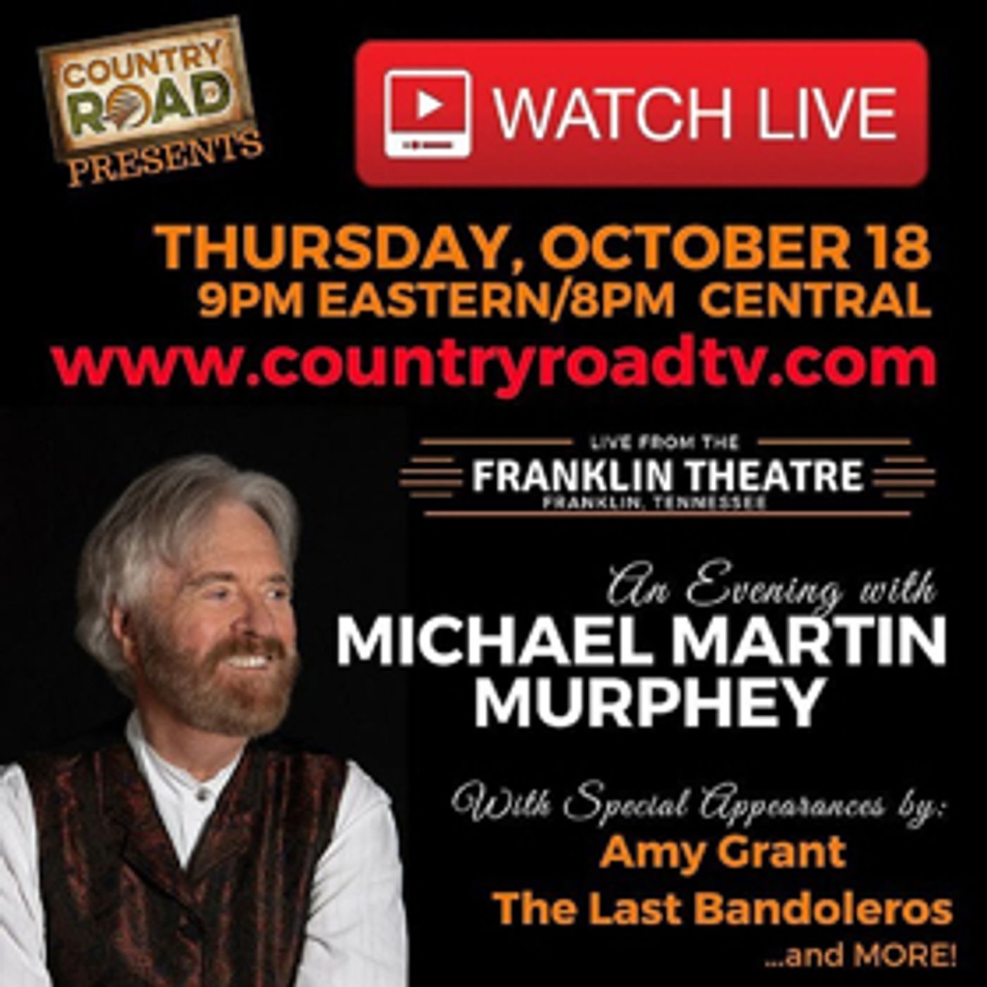 Michael Martin Murphey Previews Highly-Anticipated Austinology Album with Exclusive Livestream on CountryRoadTV.com Michael Martin Murphey Previews Highly-Anticipated Austinology Album with Exclusive Livestream on CountryRoadTV.com Image