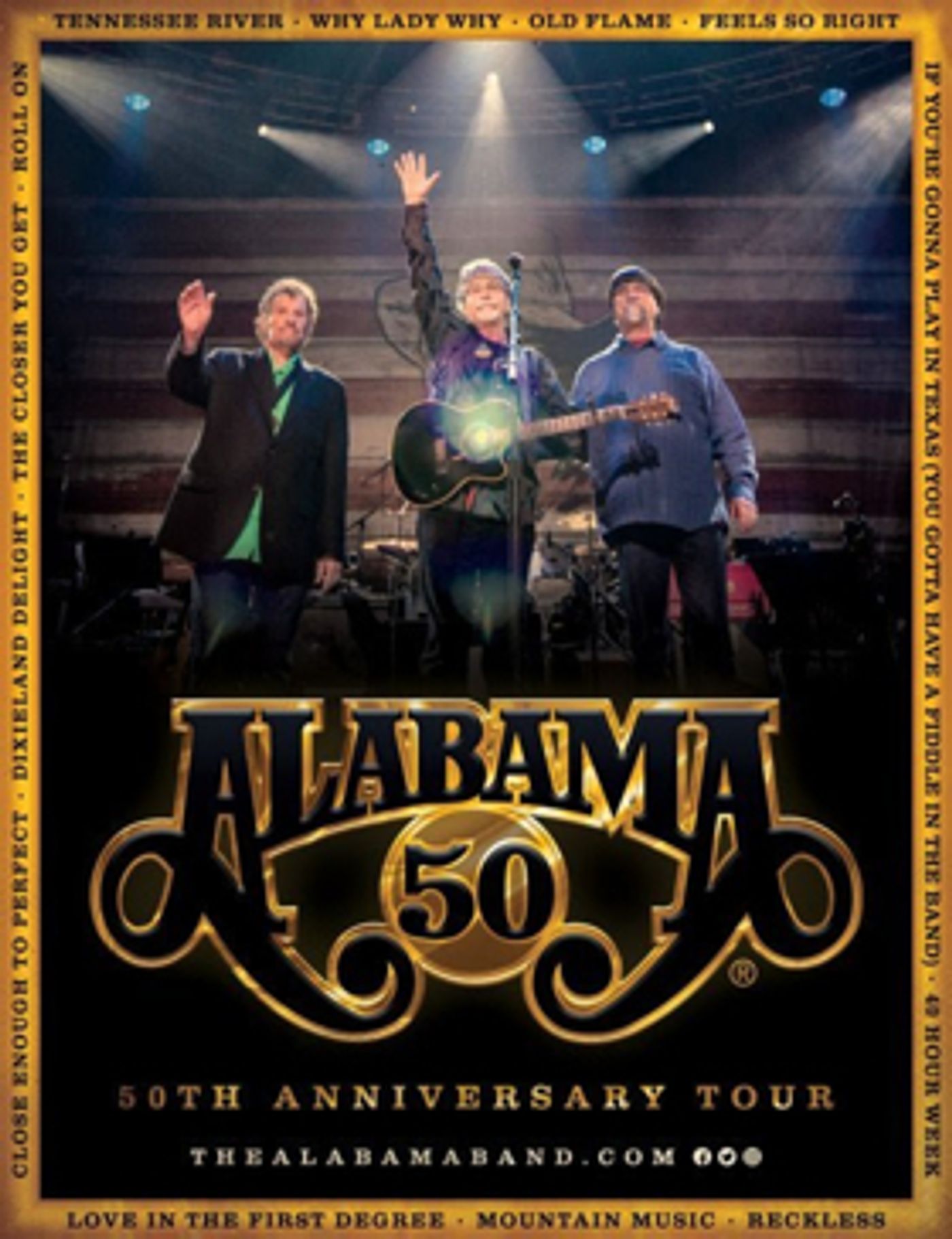 ALABAMA Announces '50th Anniversary Tour'  Image